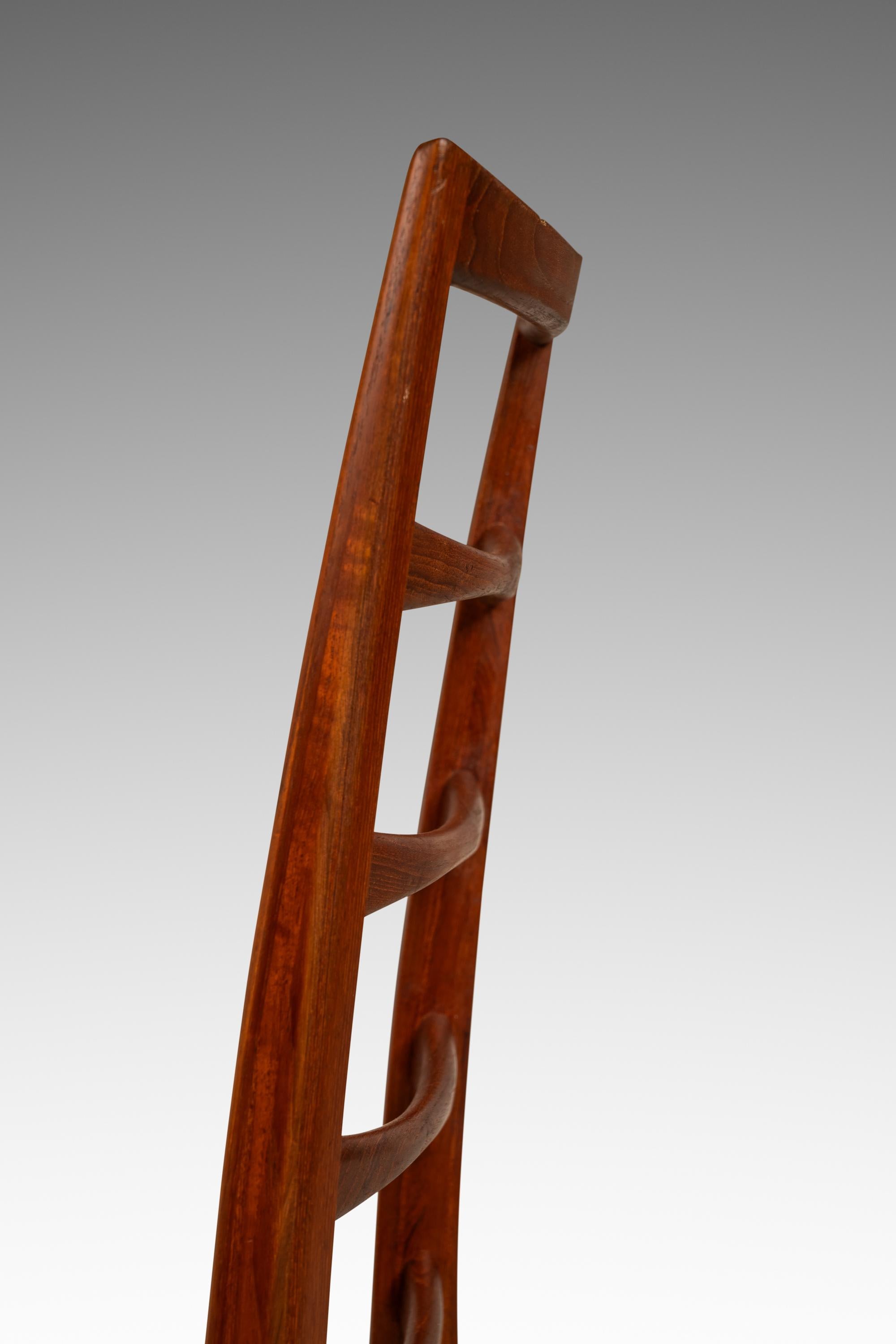 Set of 8 Lis Ladderback Chairs, Niels Koefoed, Koefoeds Hornslet, Denmark, 1960s 9