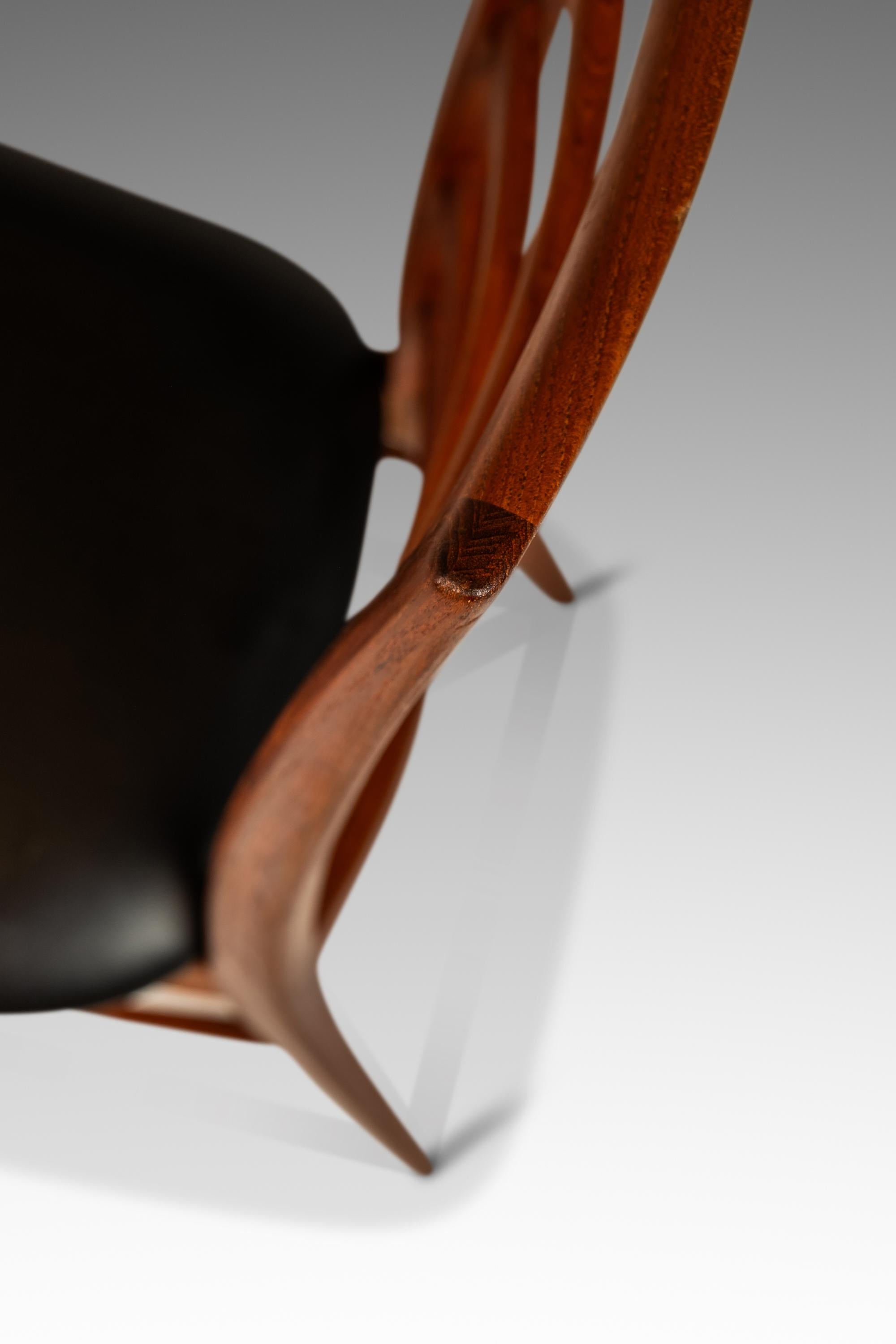 Set of 8 Lis Ladderback Chairs, Niels Koefoed, Koefoeds Hornslet, Denmark, 1960s 10