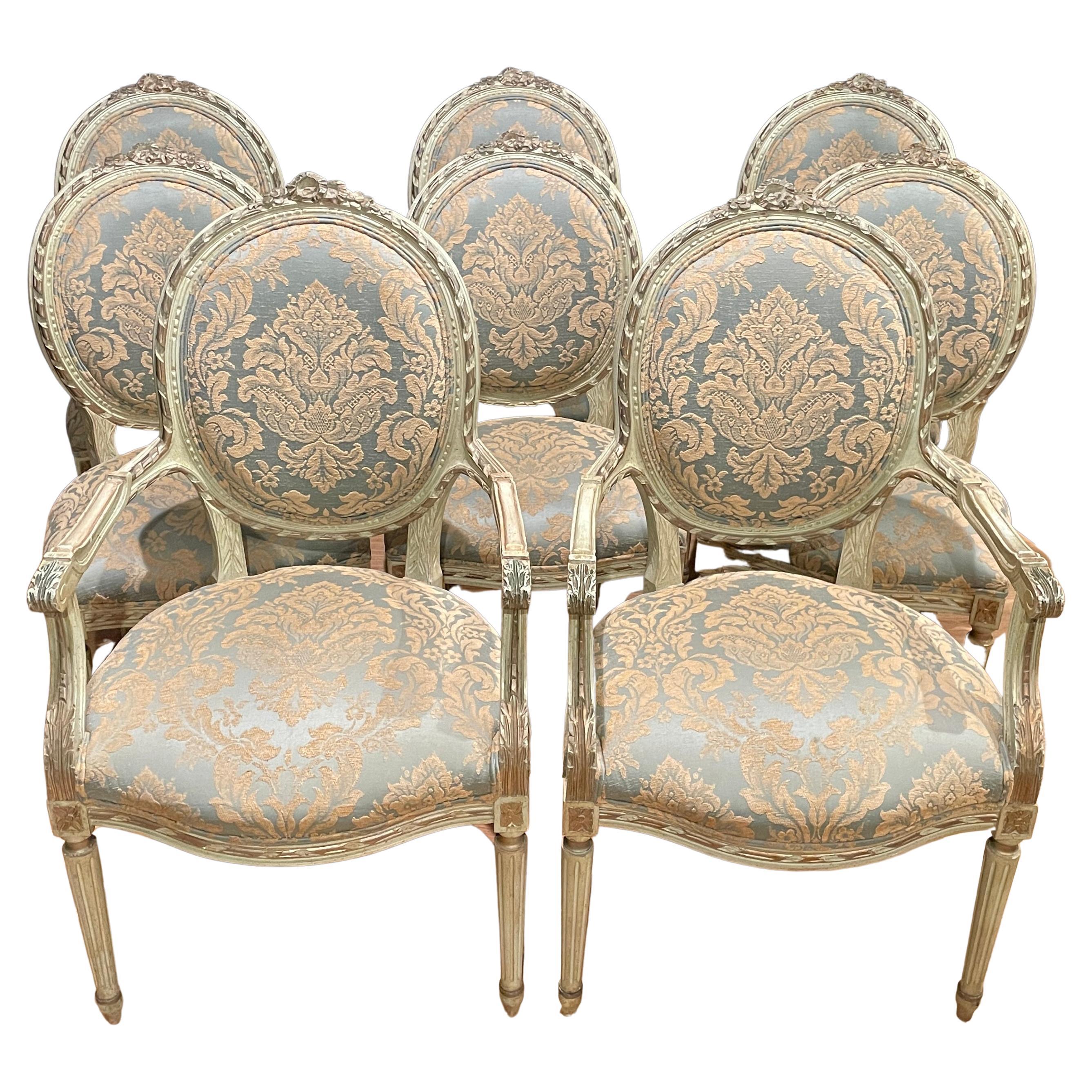 Set of 8 Louis XVI Dining Chairs