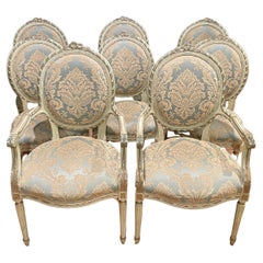 Antique Set of 8 Louis XVI Dining Chairs