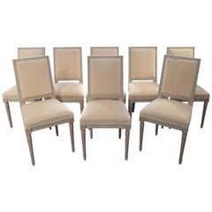 Set of 8 Louis XVI Style Chairs