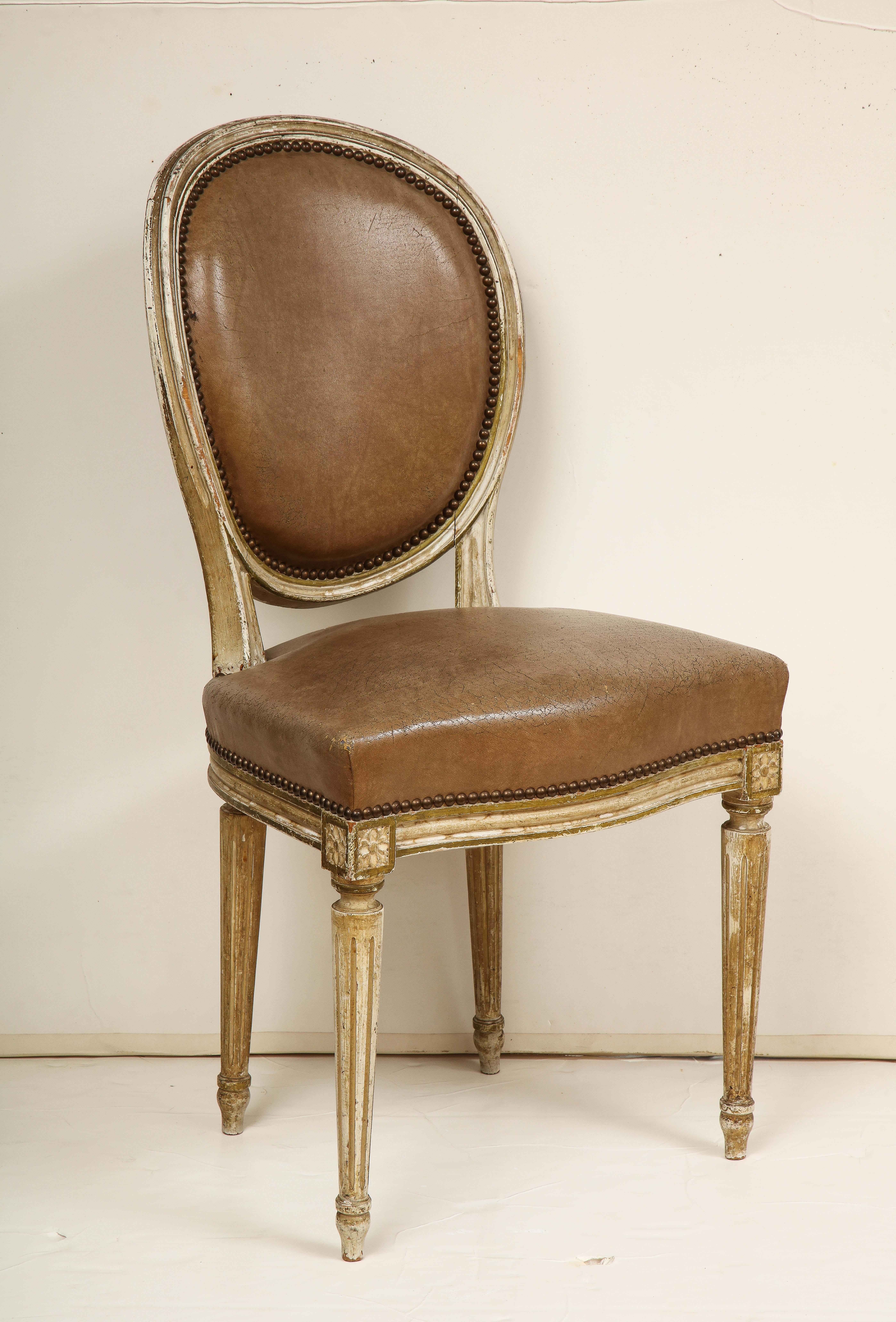Set of 8 Louis XVI Style Dining Chairs 8