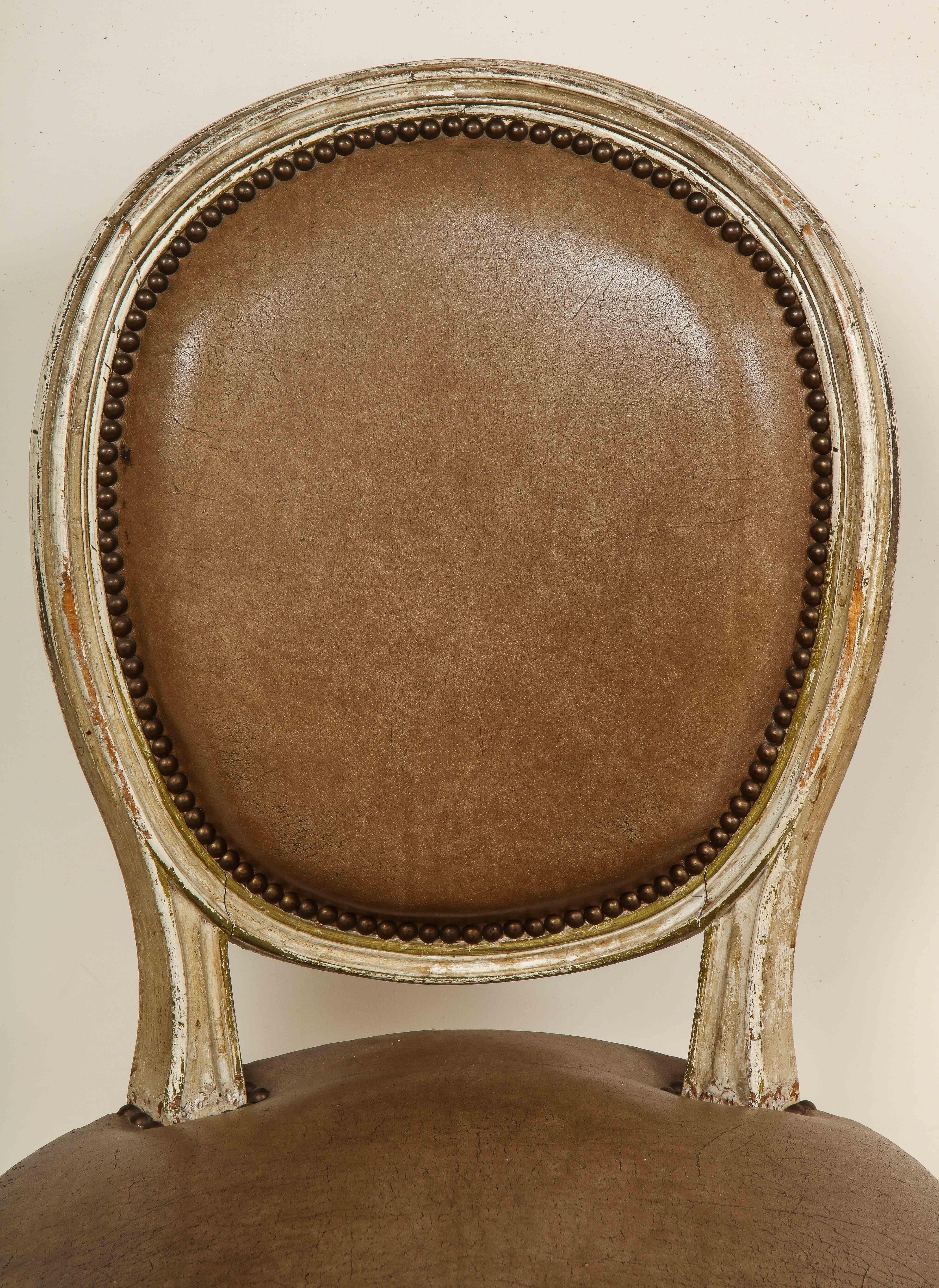 Set of 8 Louis XVI Style Dining Chairs 11