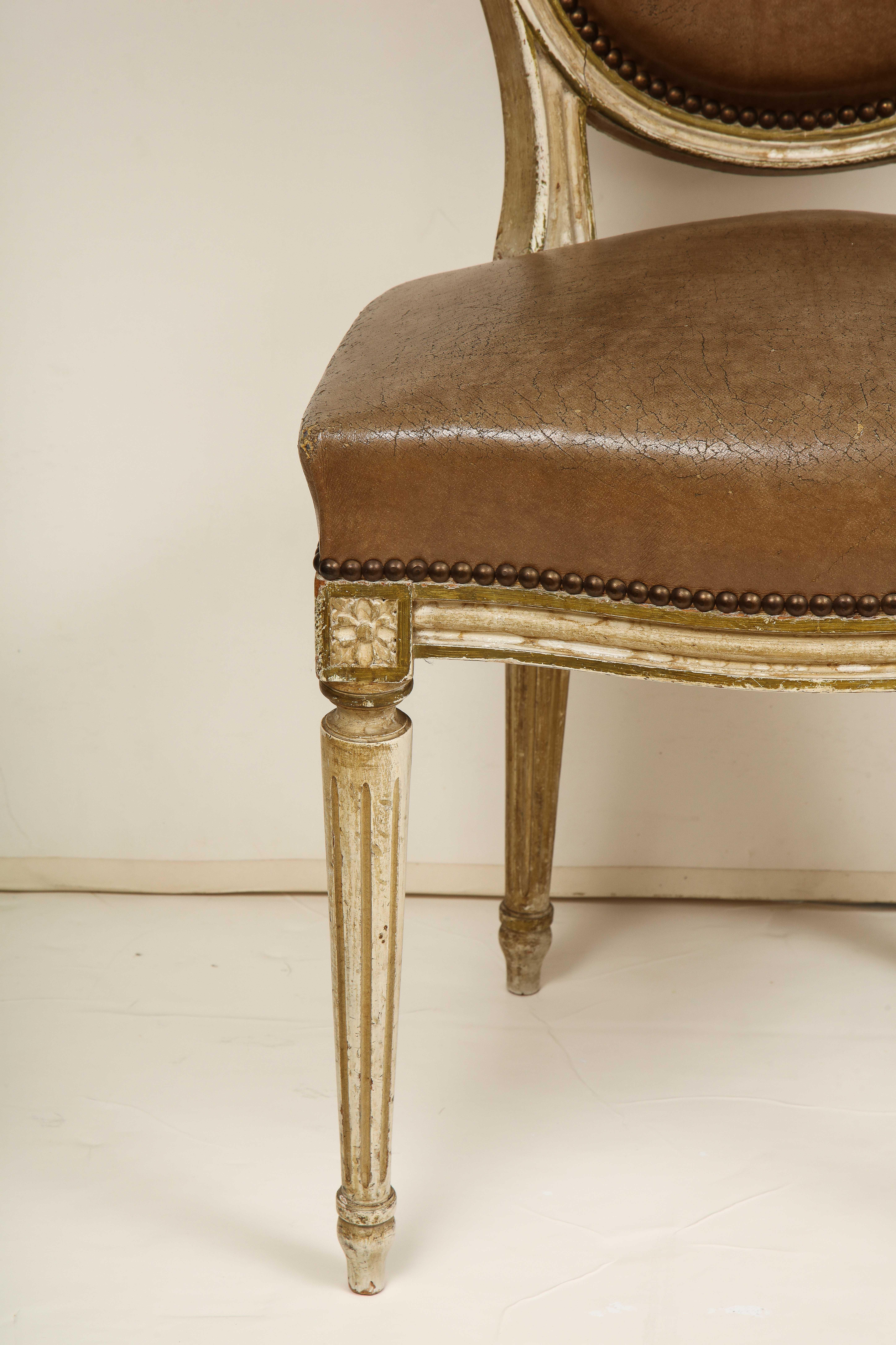Set of 8 Louis XVI Style Dining Chairs 12