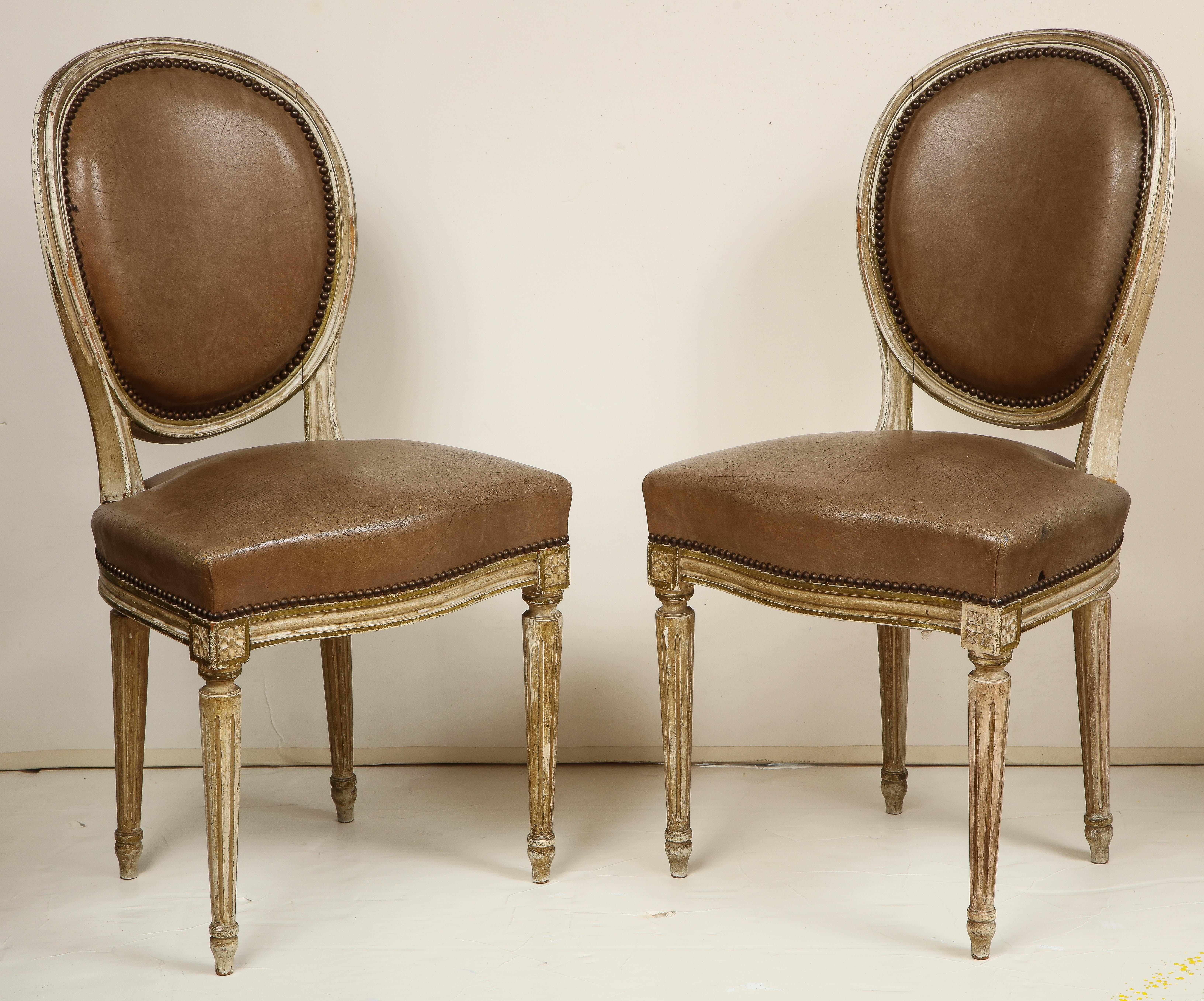 20th Century Set of 8 Louis XVI Style Dining Chairs