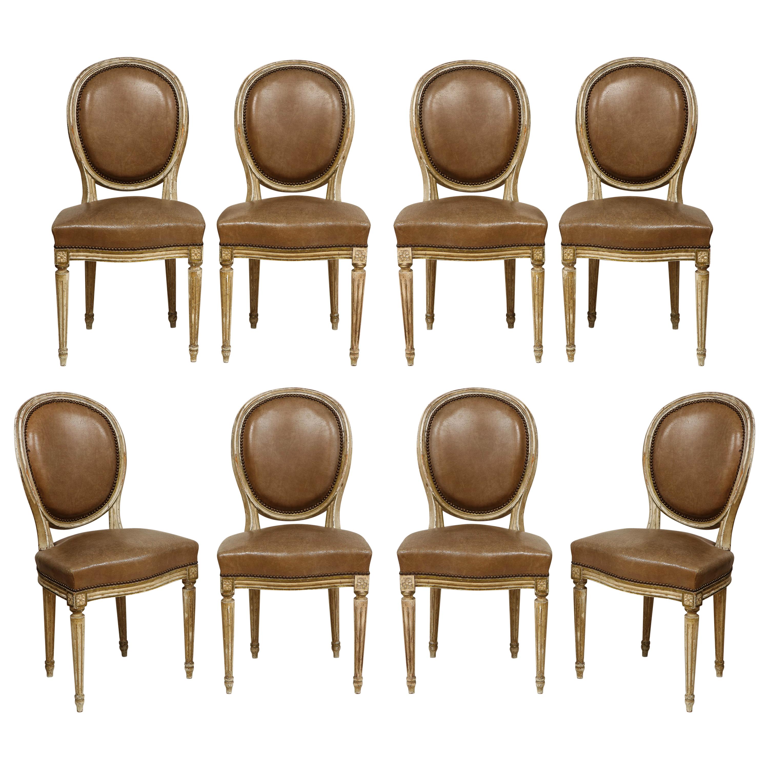 Set of 8 Louis XVI Style Dining Chairs