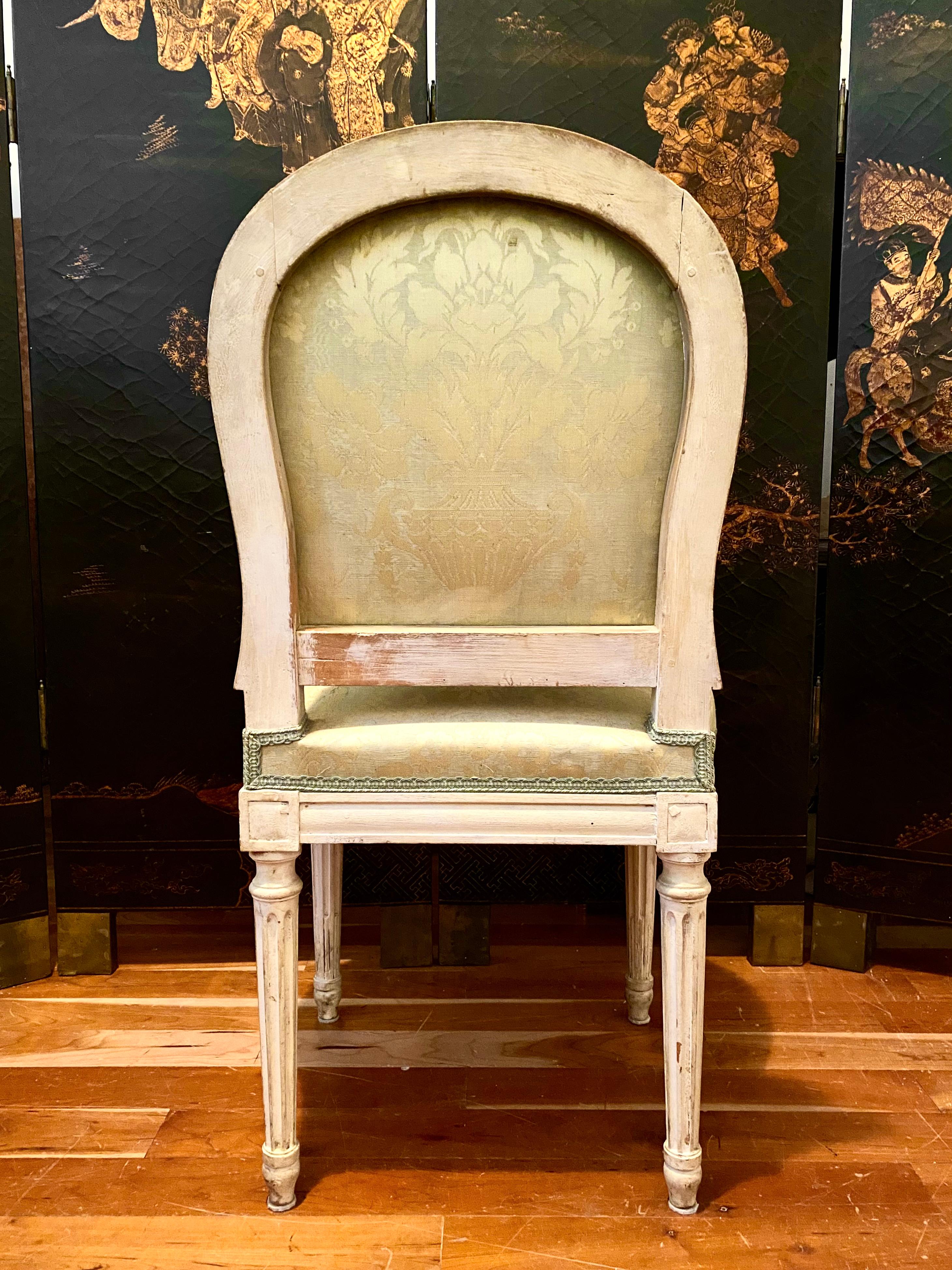 Set of 8 Louis XVI Style French Chairs For Sale 1