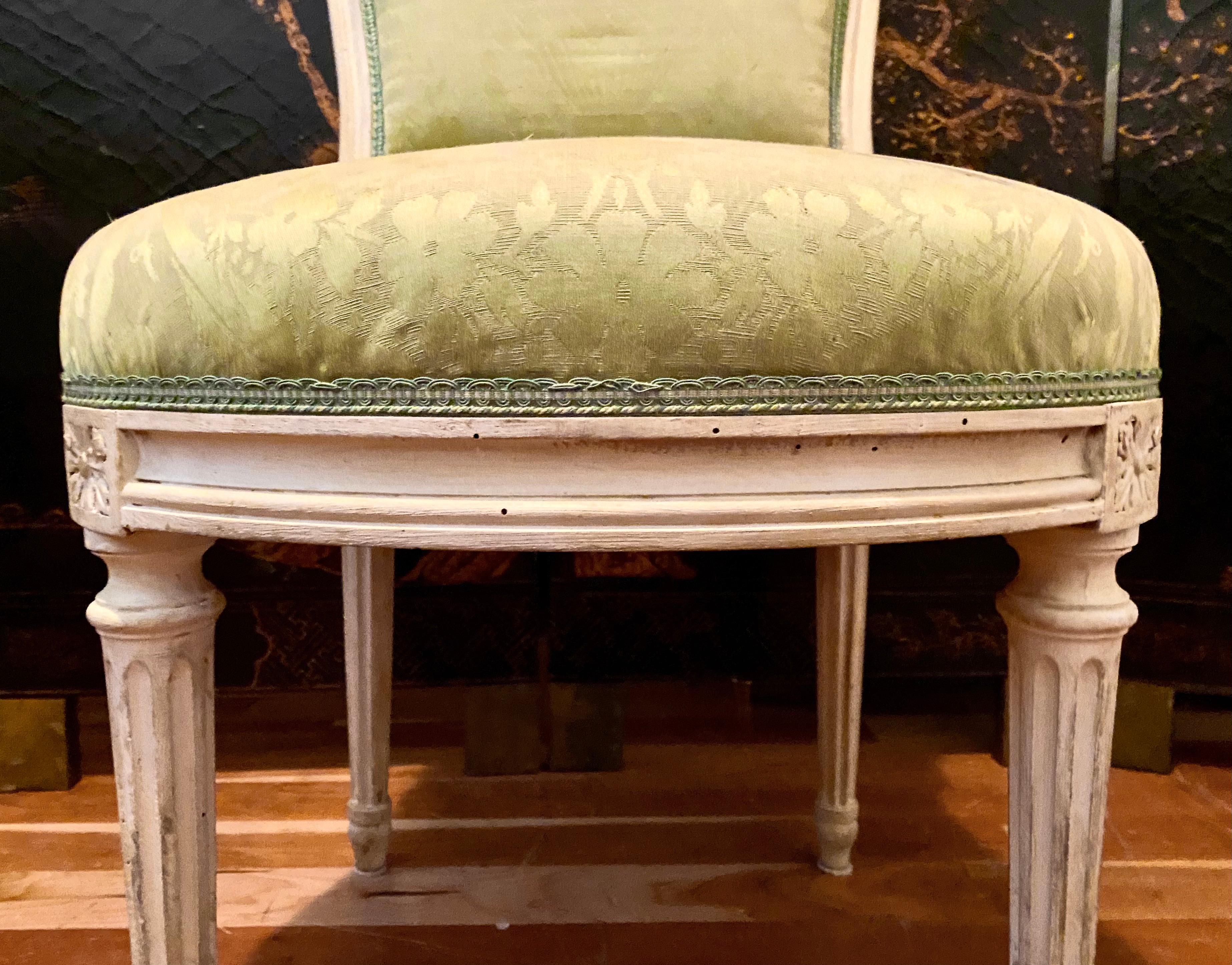 Set of 8 Louis XVI Style French Chairs For Sale 3