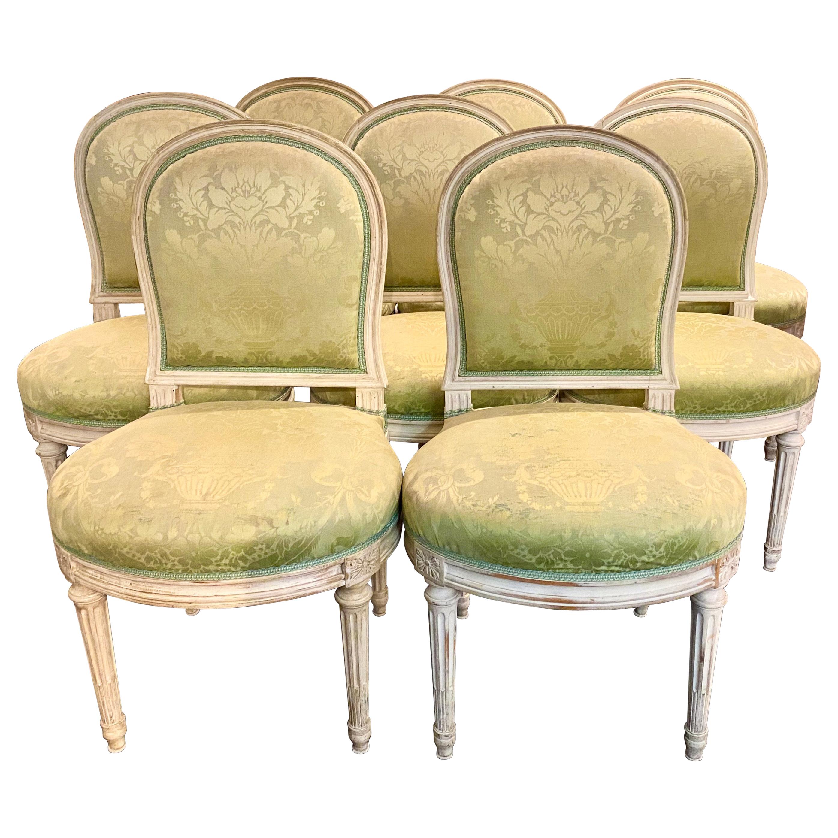 Set of 8 Louis XVI Style French Chairs