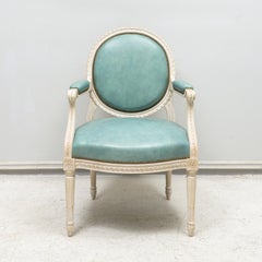 Set of Eight Louis XVI- Style Painted Dining Chairs