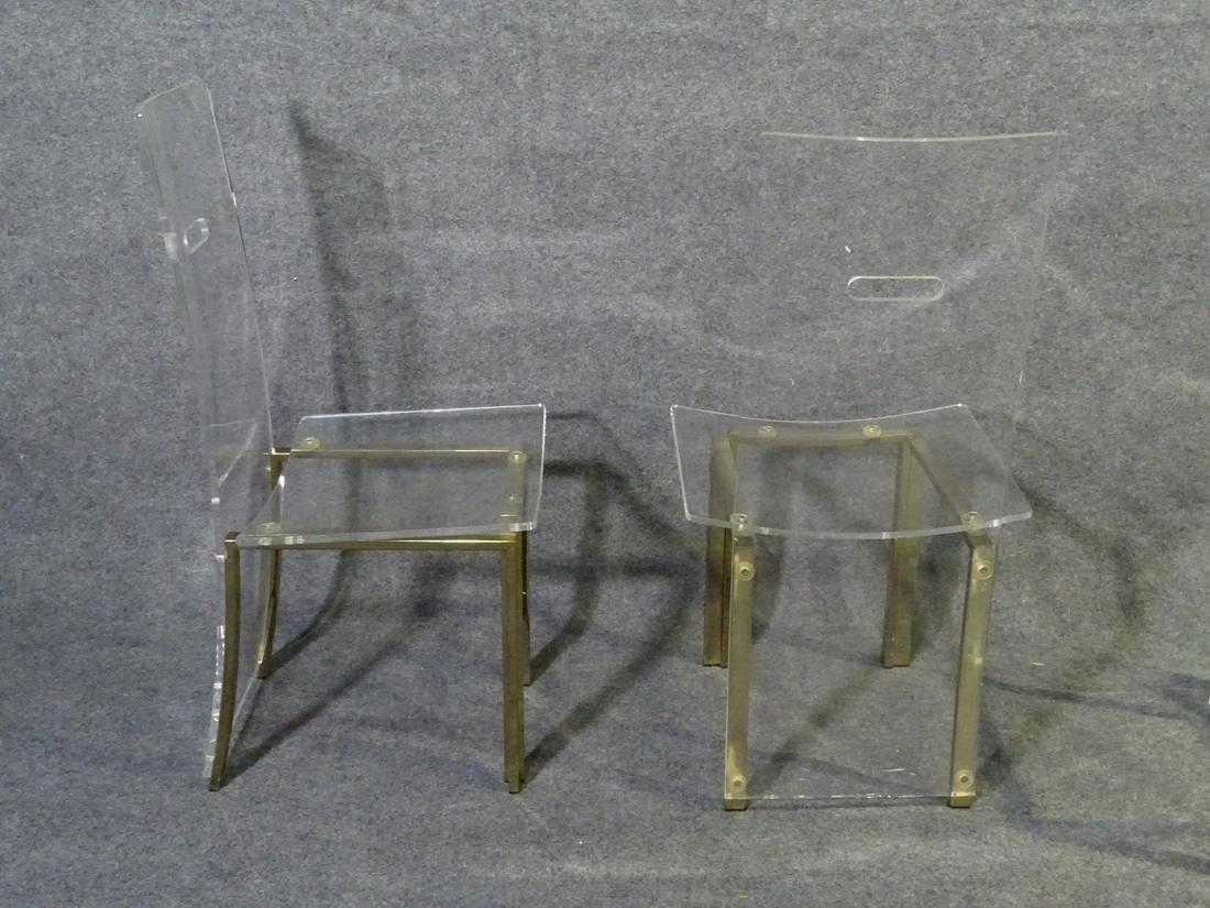 Set of 8 Lucite Dining Chairs In Good Condition In Brooklyn, NY