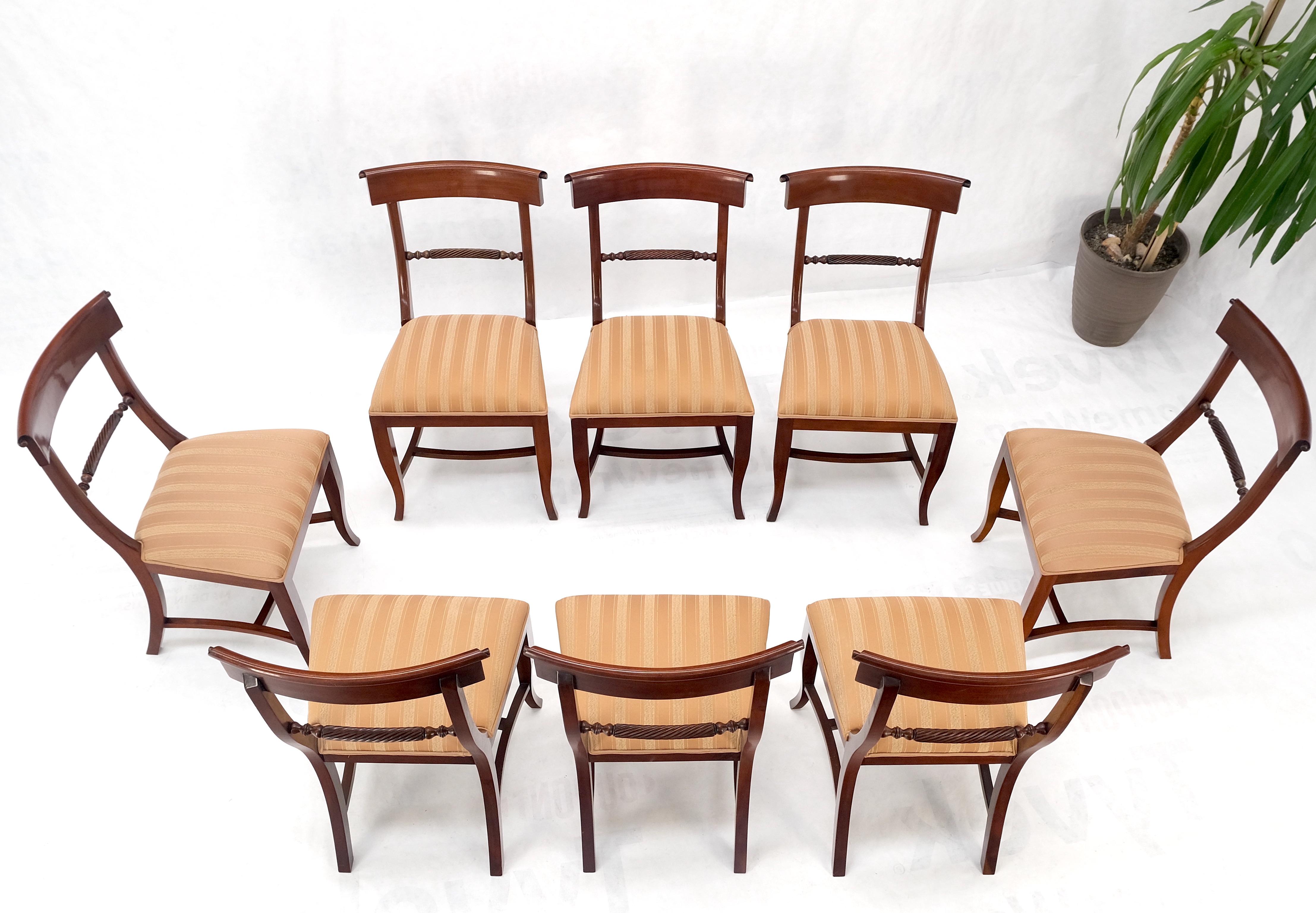 Set of 8 Mahogany Federal Style Dining Chairs 2