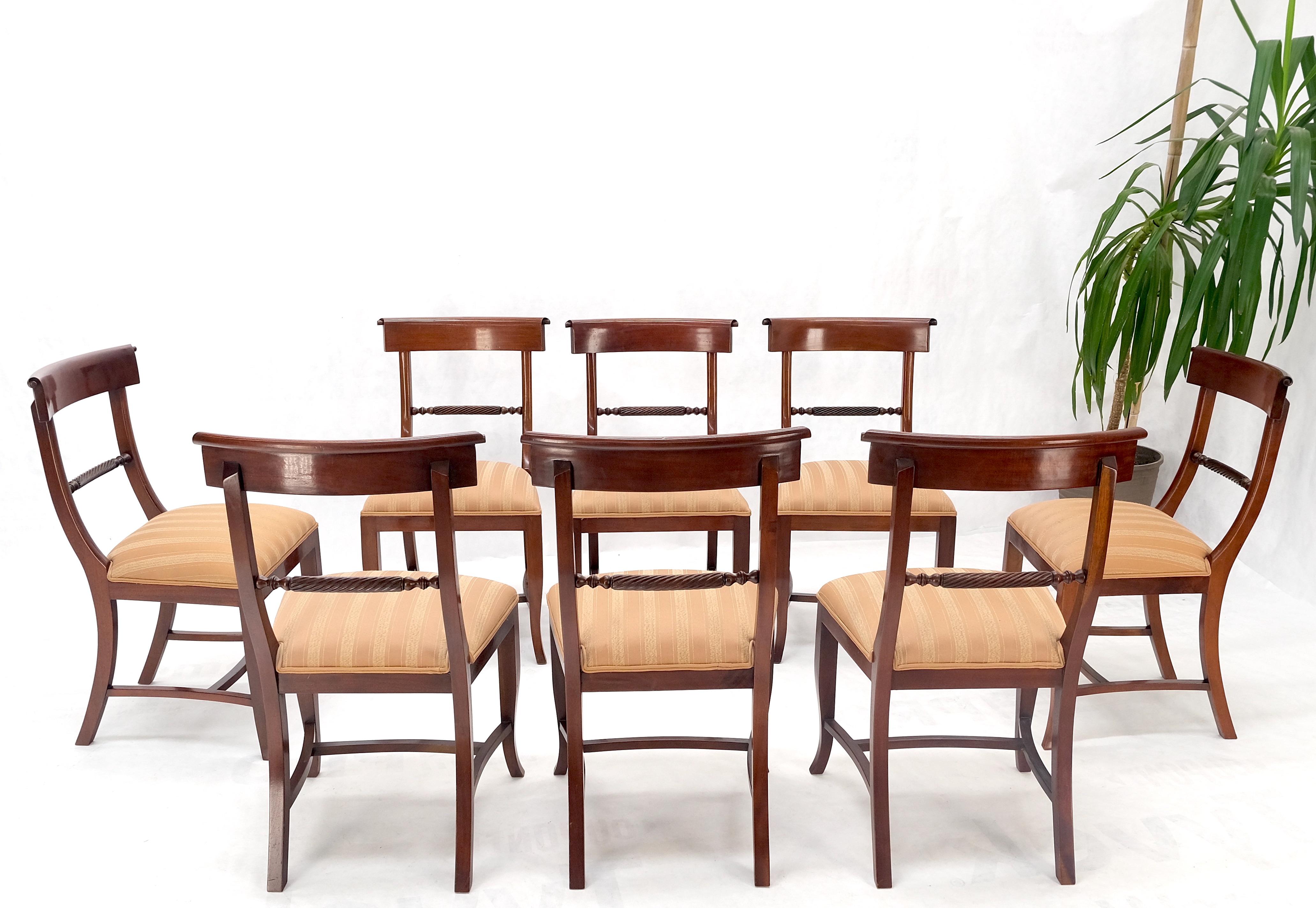 Set of 8 Mahogany Federal Style Dining Chairs 3