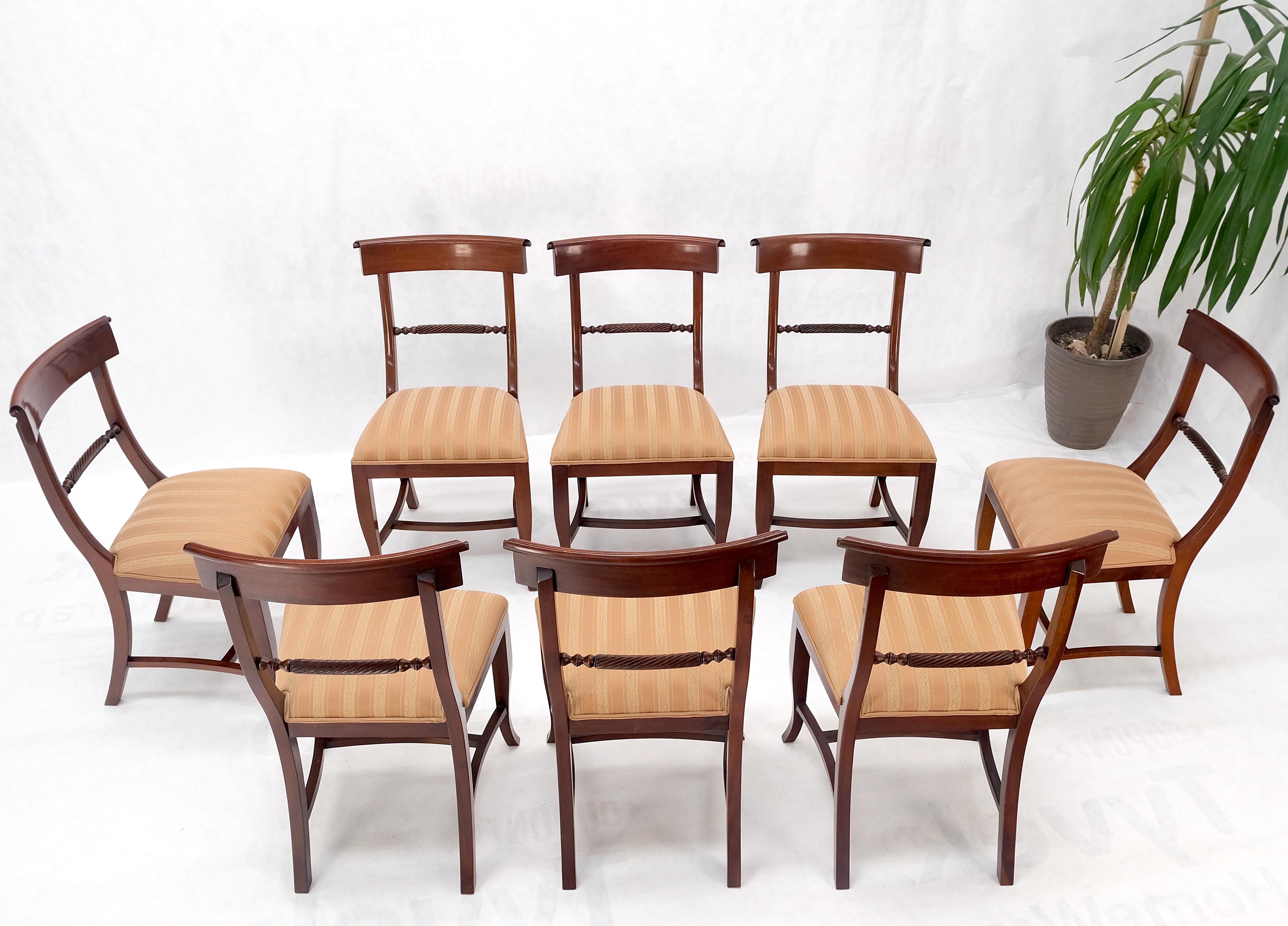 Set of 8 Mahogany Federal Style Dining Chairs 5