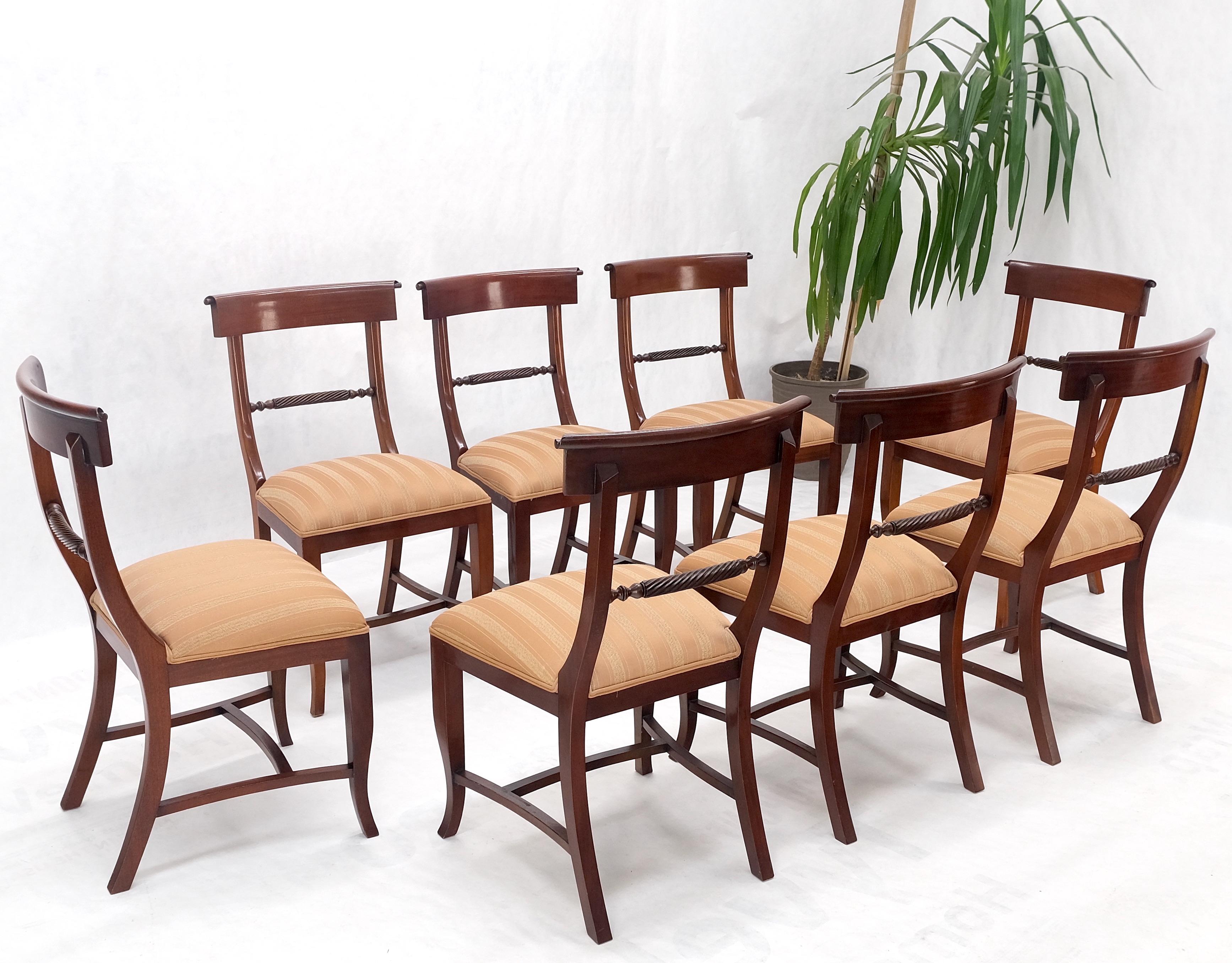 Set of 8 Mahogany Federal Style Dining Chairs 1