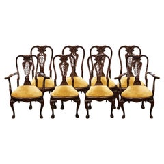 Set of 8 mahogany George I dining chairs