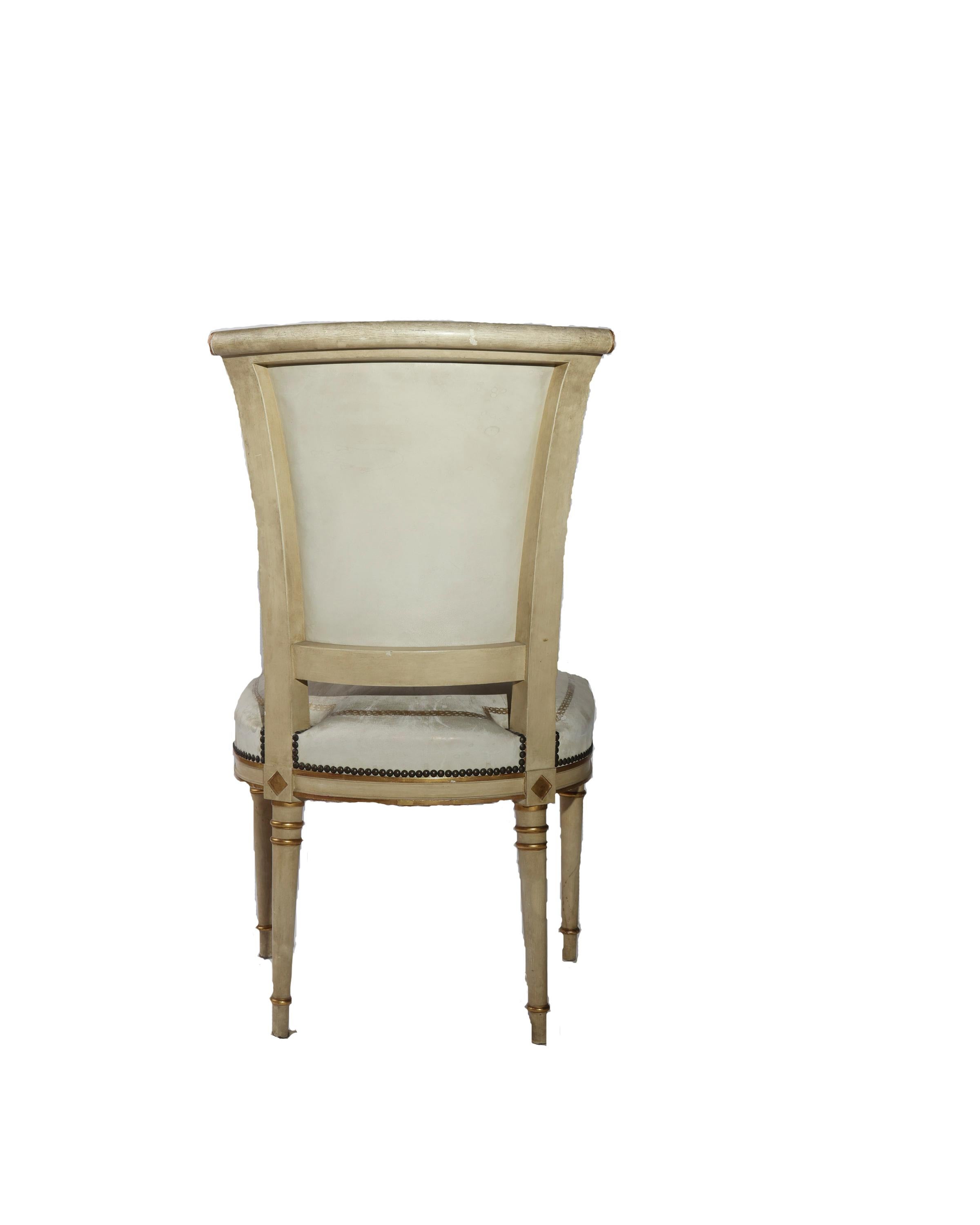 Neoclassical Set of 8 Maison Jansen Chairs For Sale