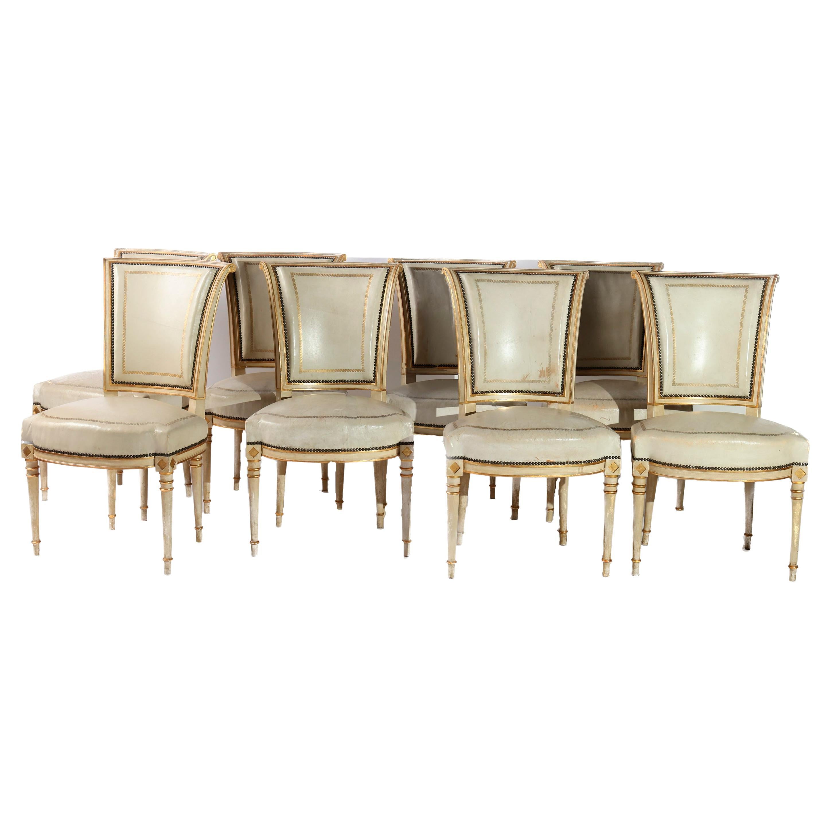 Set of 8 Maison Jansen Chairs For Sale