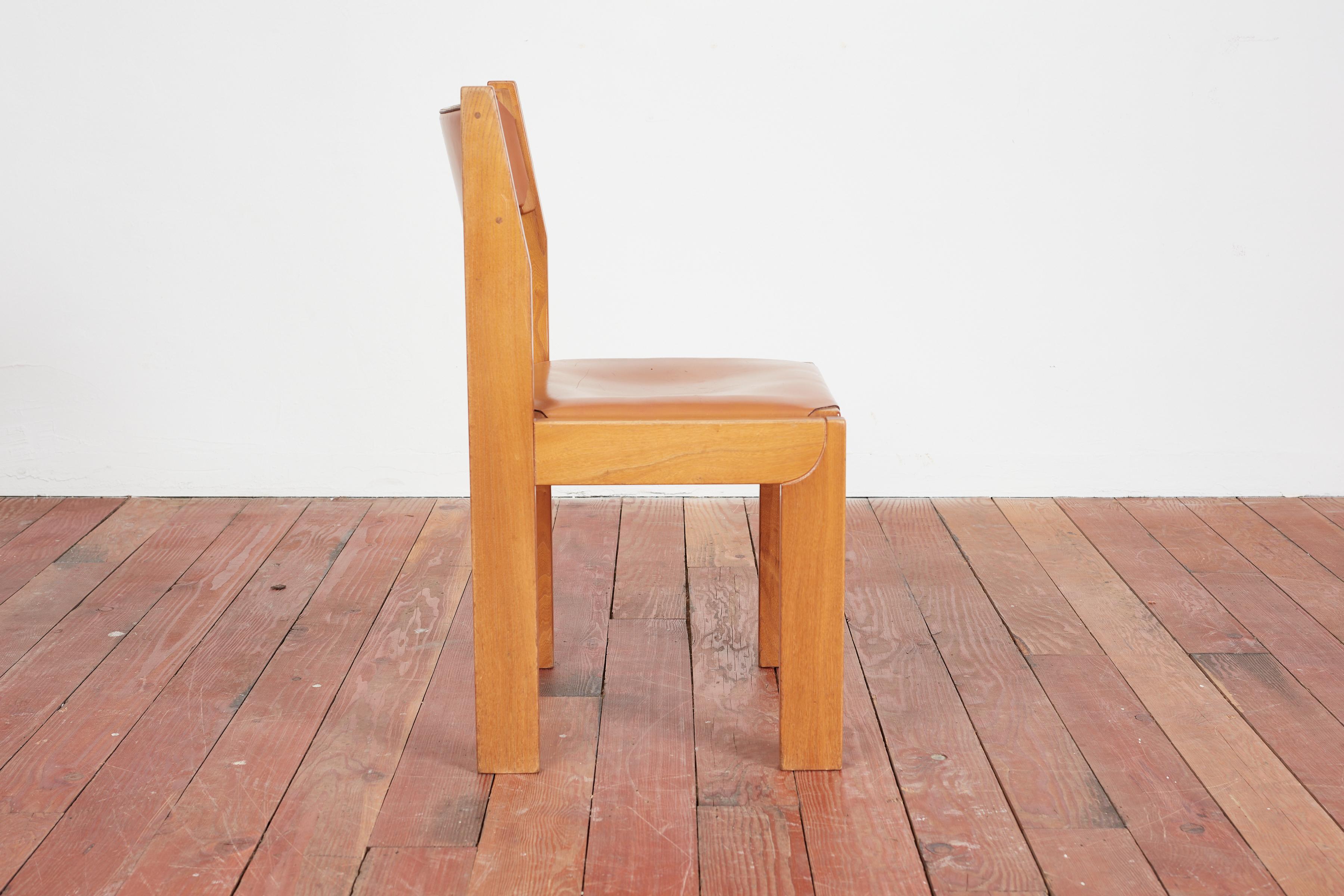 Leather Set of 8 Maison Regain Dining Chairs