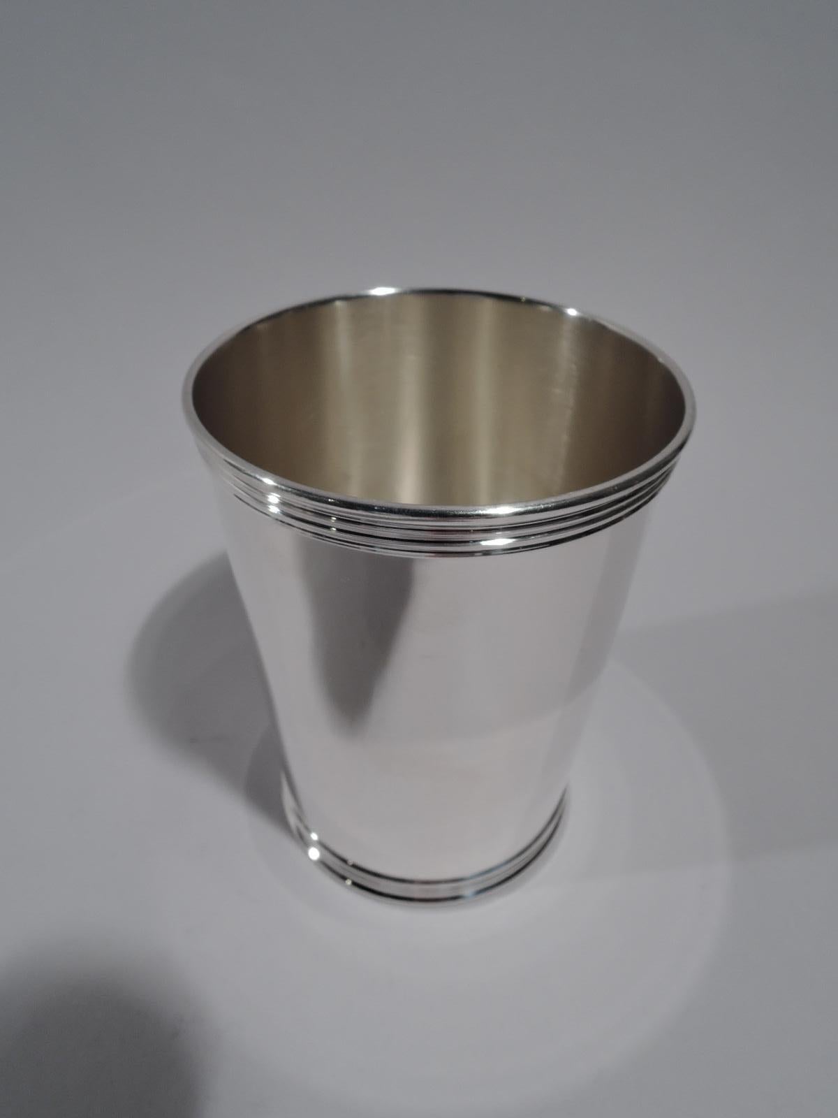 Set of 8 Manchester American Sterling Silver Mint Juleps In Excellent Condition In New York, NY