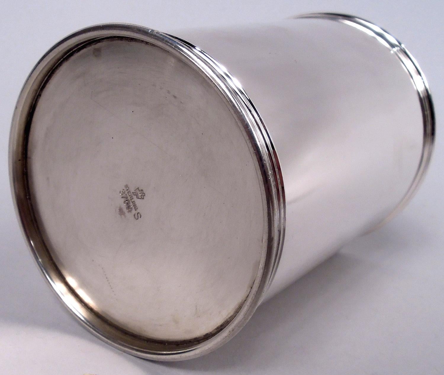 American Set of 8 Manchester Sterling Silver Mint Juleps