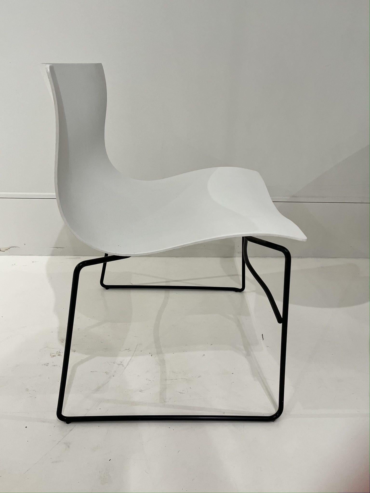 Postmoderno Set di 8 sedie a fazzoletto Massimo Vignelli per Knoll in vendita