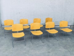 Set of 8 Max Stacker Conference / Office Chairs by Steelcase Strafor, Usa 1980's