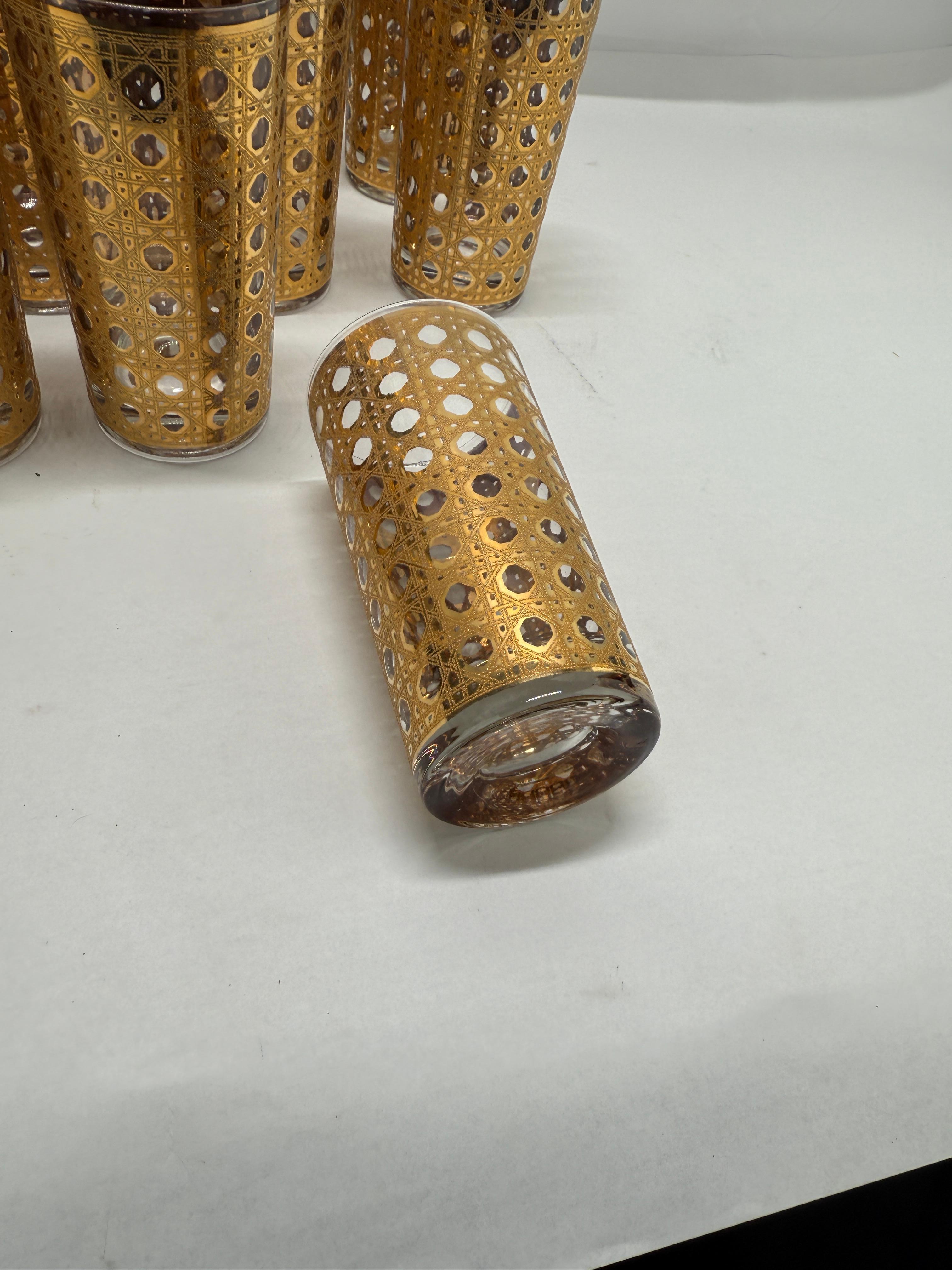 Mid-Century Modern Set de 8 MCM Culver Ltd. 