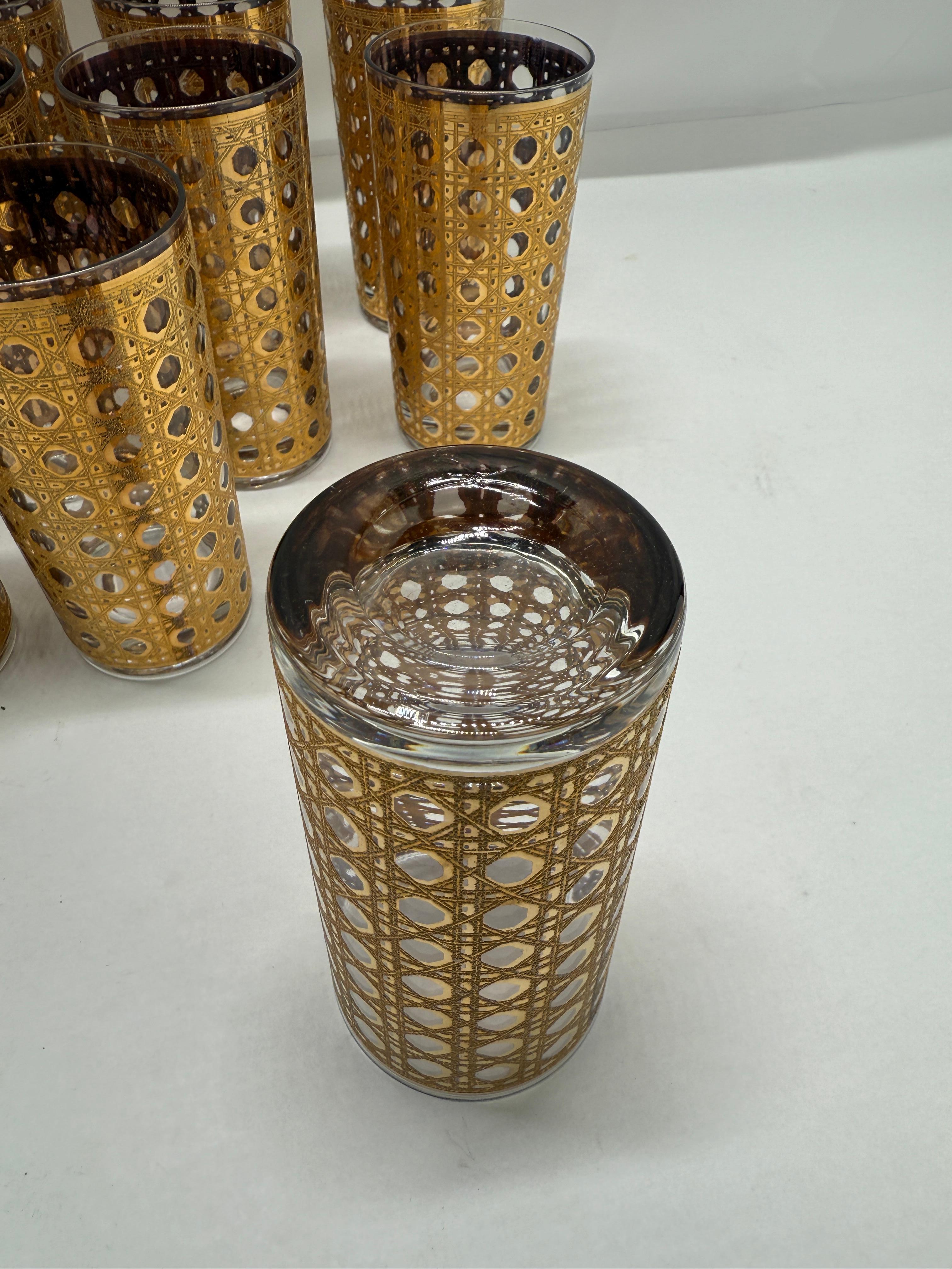 Américain Set de 8 MCM Culver Ltd. 