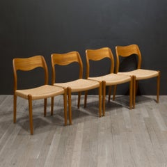 Set of 8 Mid-Century Arne Hovmand-Olsen Dining Chairs C.1960