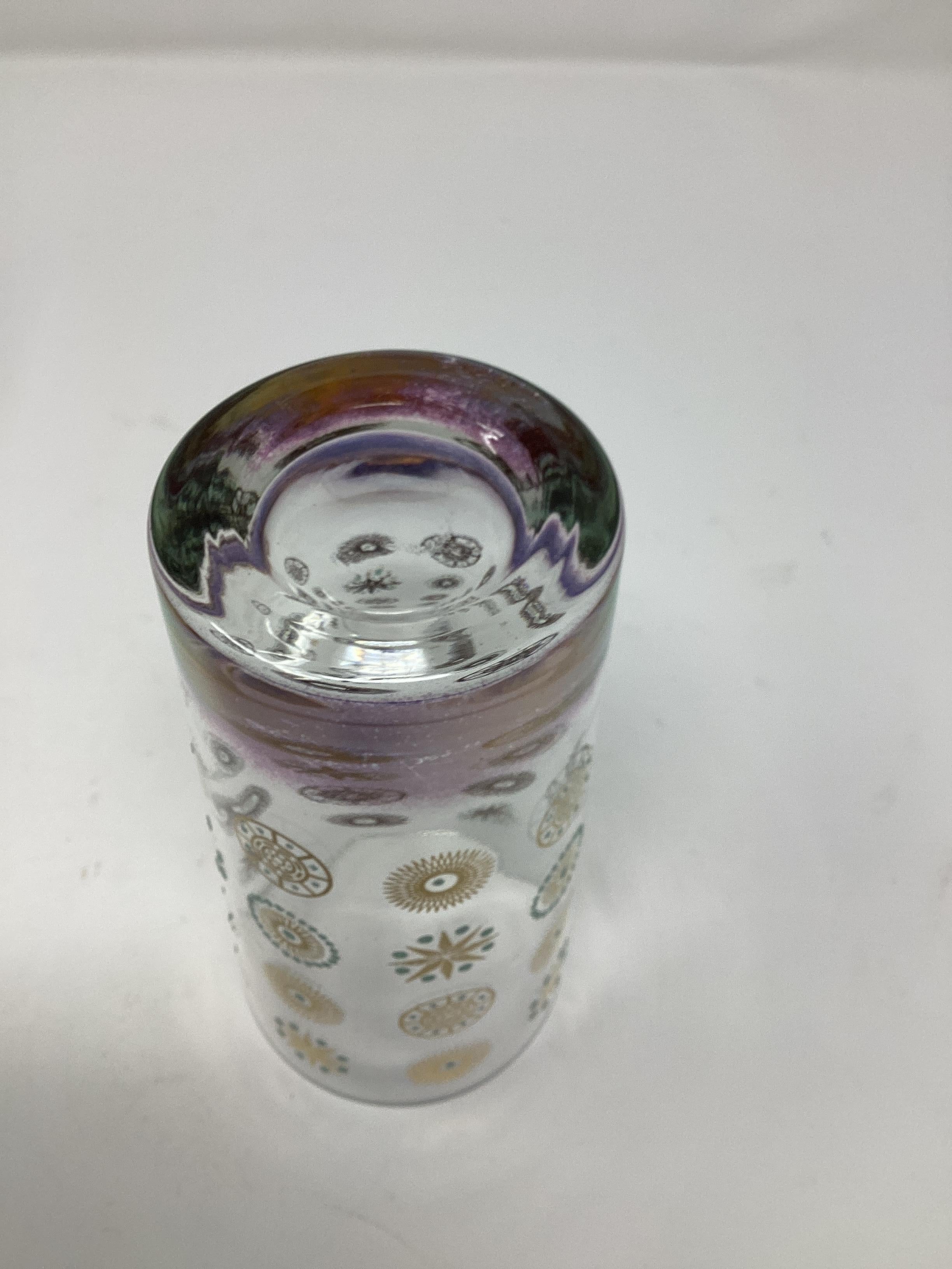 American Set of 8 Mid Century Atomic Highball Glasses For Sale