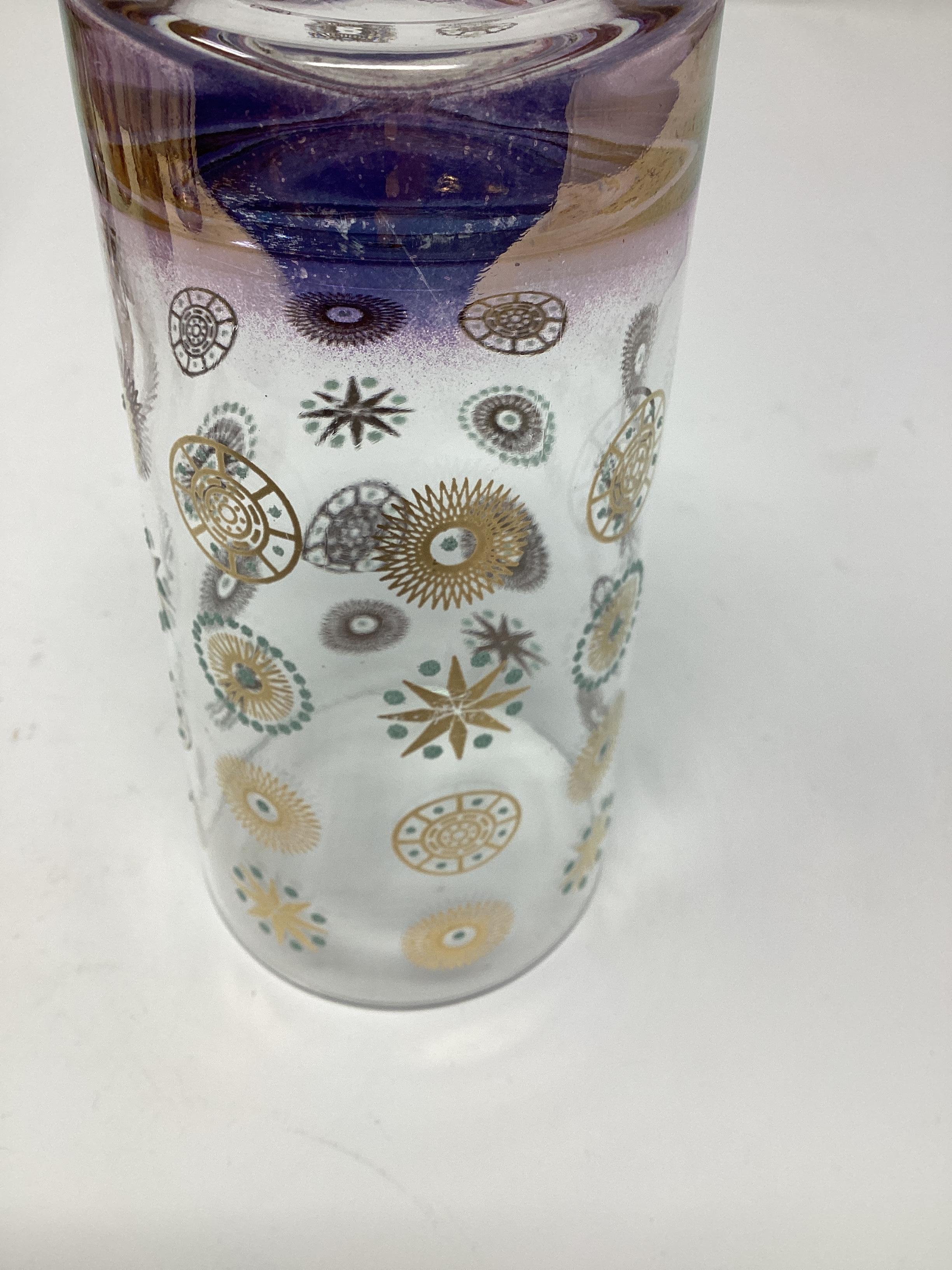 Set of 8 Mid Century Atomic Highball Glasses In Good Condition For Sale In Chapel Hill, NC