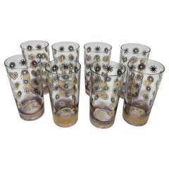 Juego de 8 vasos Mid Century Atomic Highball