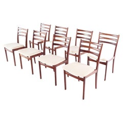 Set of 8 Mid Century Danish Dining Chairs by Skovby, 1950s