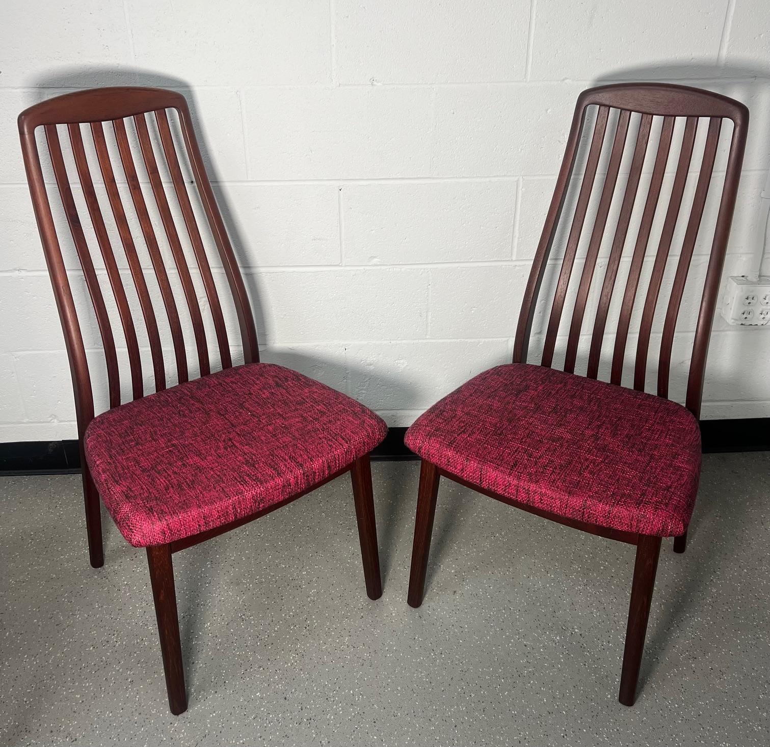 20th Century Set Of 8 Mid Century Danish Modern Rosewood Dining Chairs By Schou Andersen For Sale