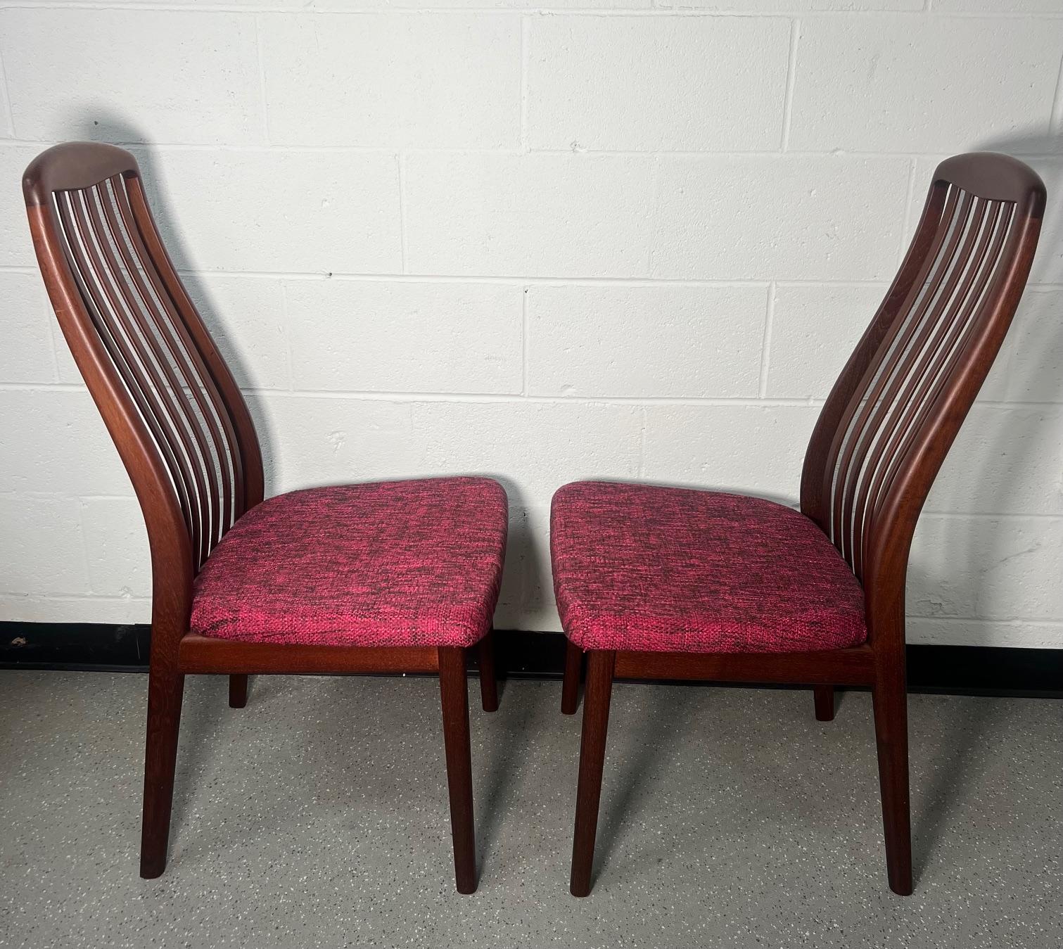 Set Of 8 Mid Century Danish Modern Rosewood Dining Chairs By Schou Andersen For Sale 1