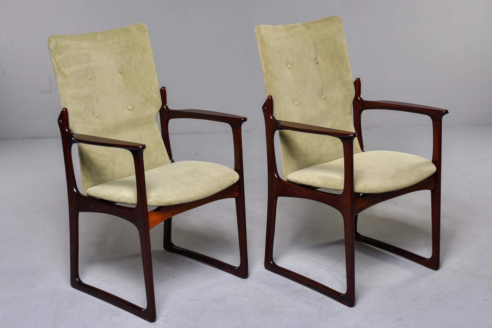 Set of 8 Mid Century Danish Rosewood Dining Chairs by Kurt Ostervig for Vamdrup 5