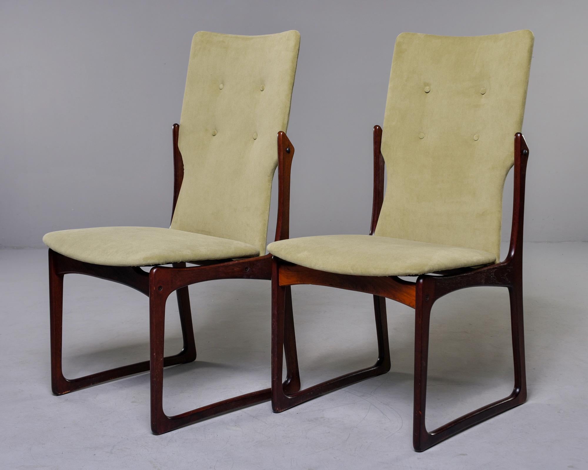 Set of 8 Mid Century Danish Rosewood Dining Chairs by Kurt Ostervig for Vamdrup 7