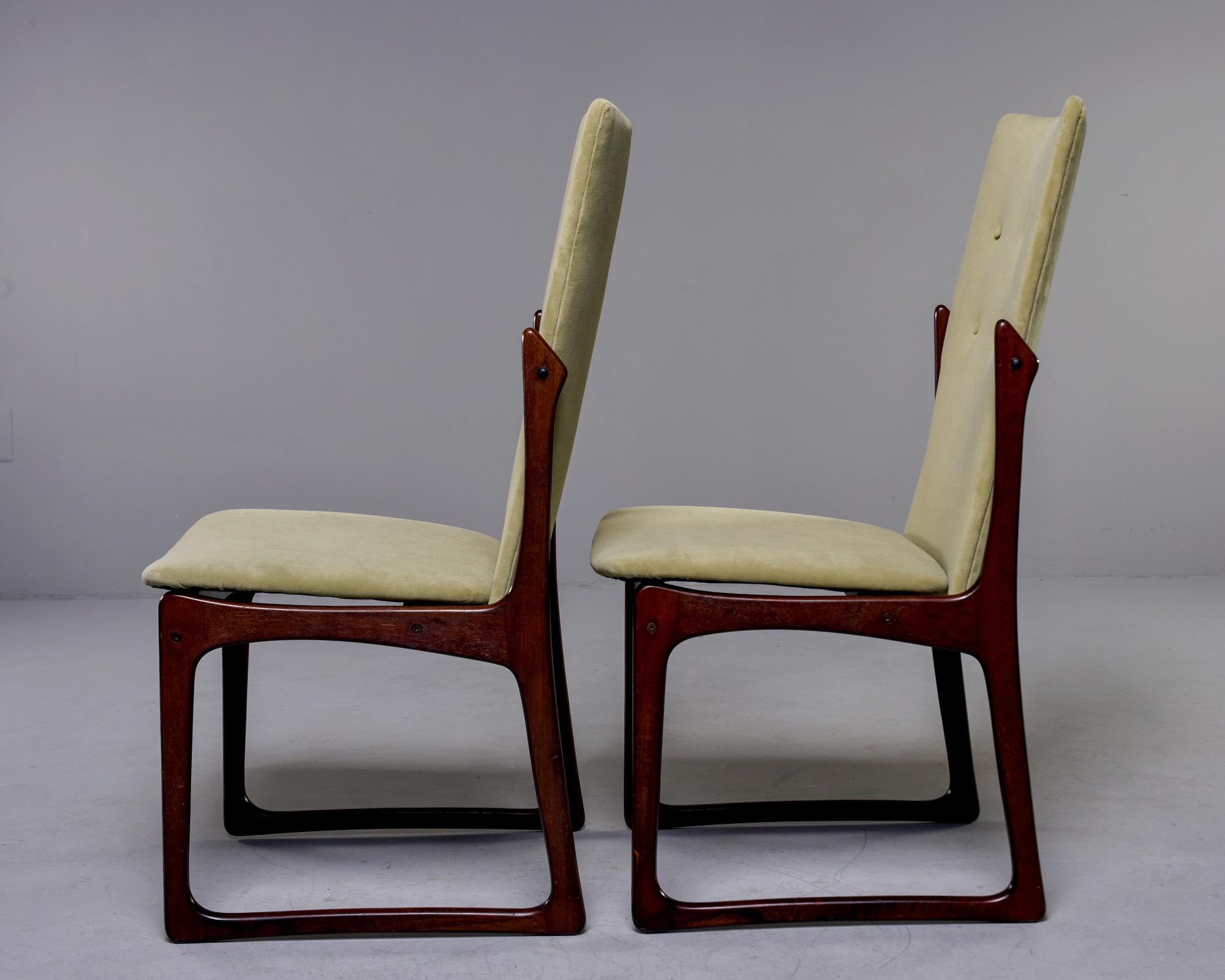 Set of 8 Mid Century Danish Rosewood Dining Chairs by Kurt Ostervig for Vamdrup 8