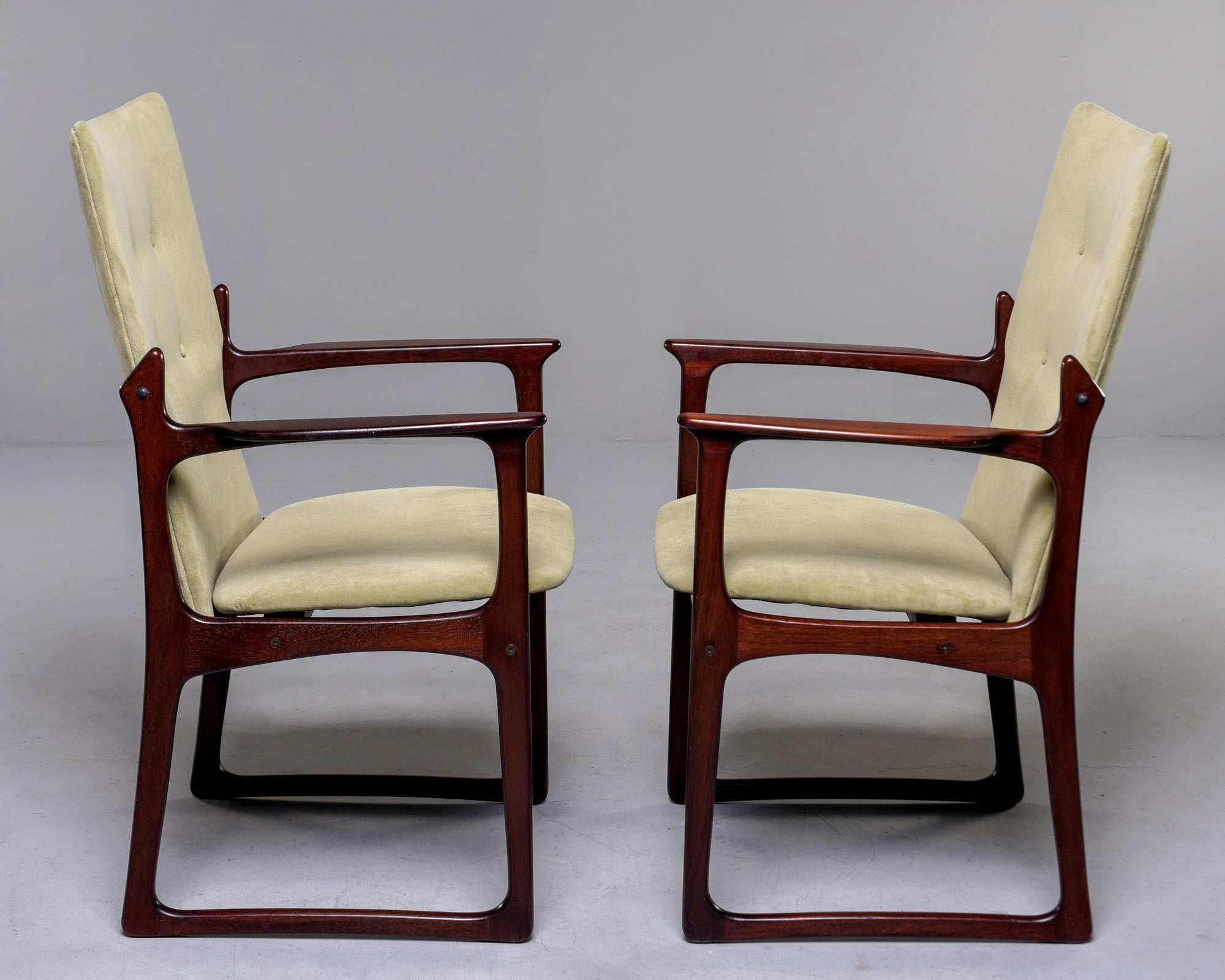 Mid-Century Modern Set of 8 Mid Century Danish Rosewood Dining Chairs by Kurt Ostervig for Vamdrup