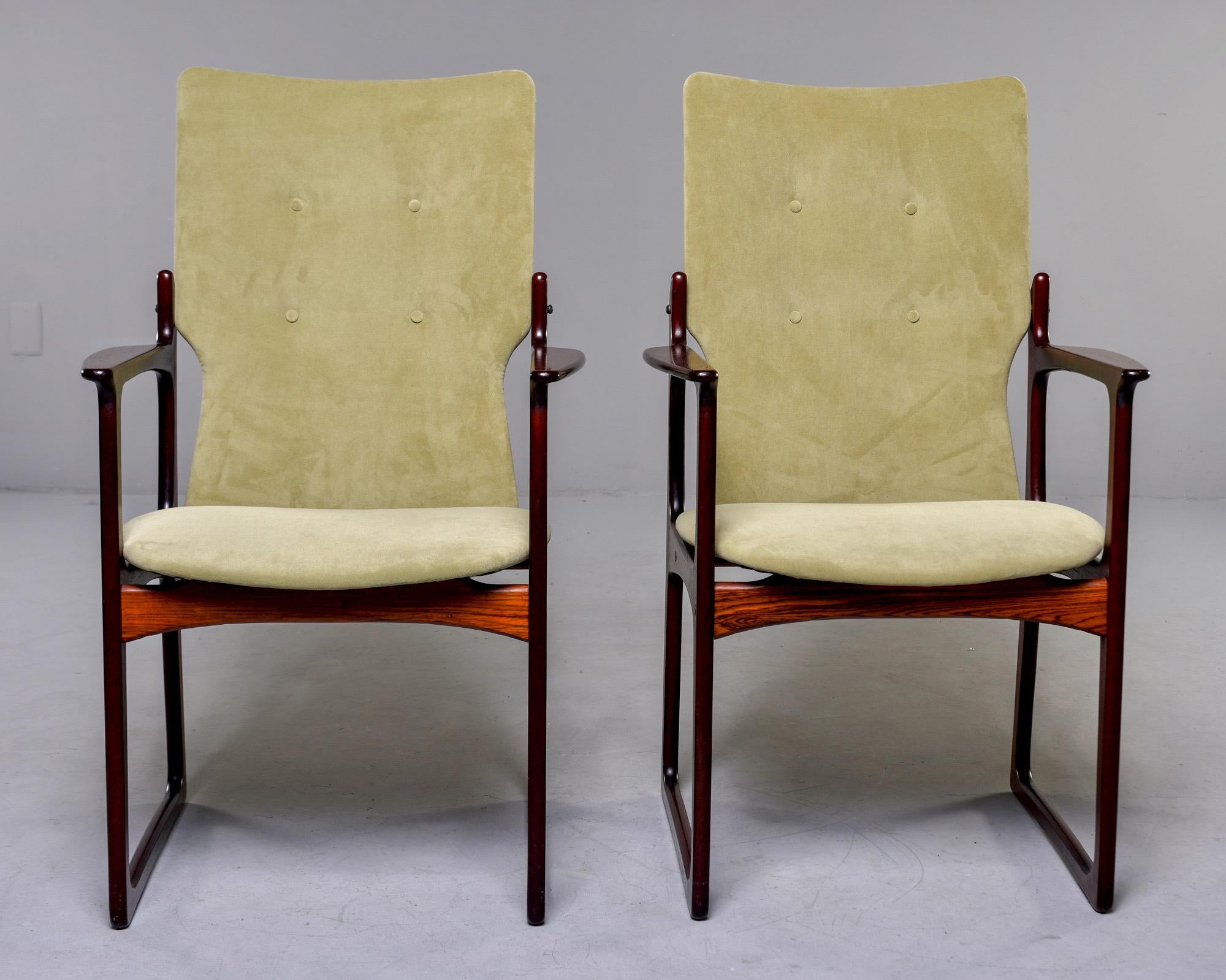 20th Century Set of 8 Mid Century Danish Rosewood Dining Chairs by Kurt Ostervig for Vamdrup