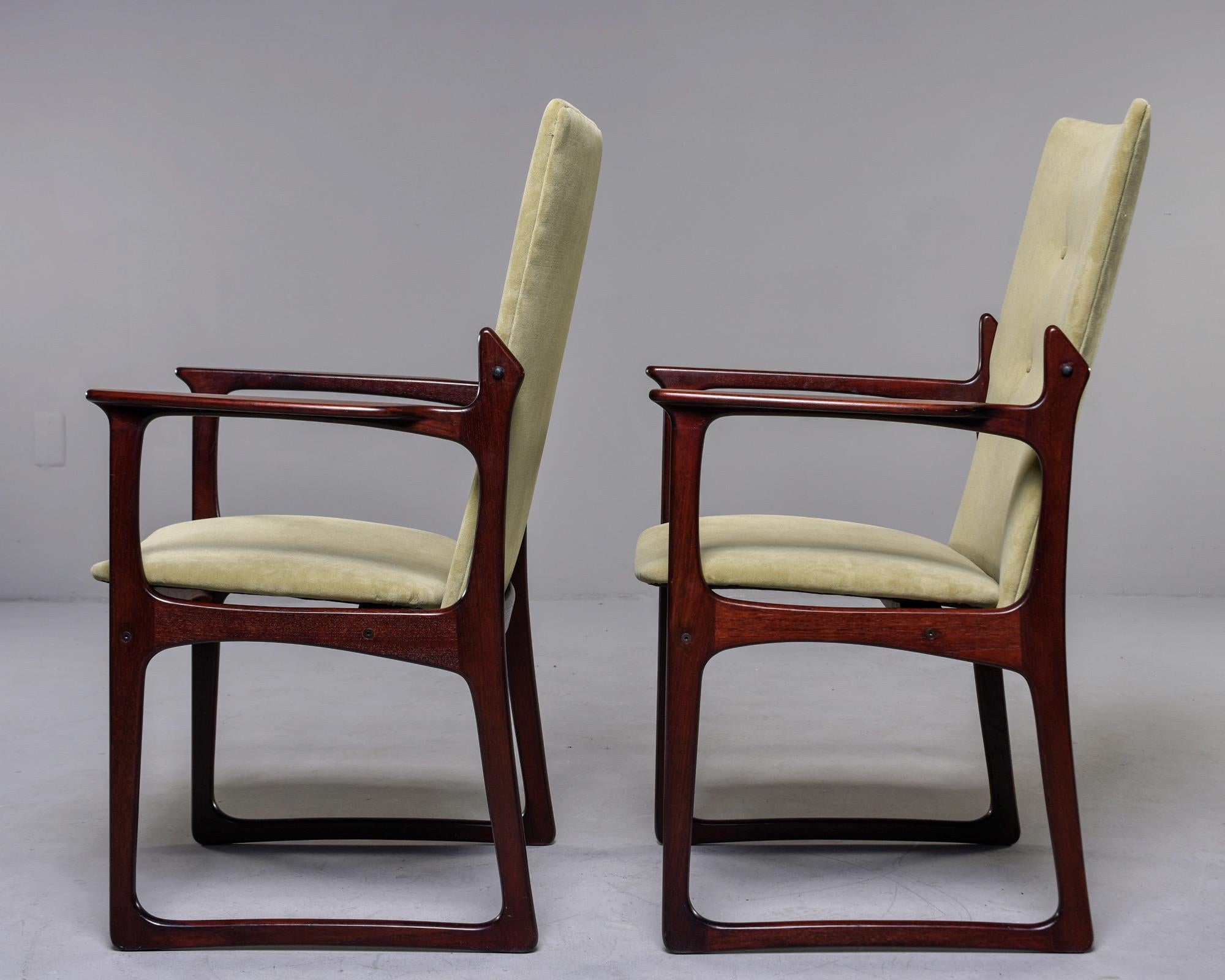 Set of 8 Mid Century Danish Rosewood Dining Chairs by Kurt Ostervig for Vamdrup 1
