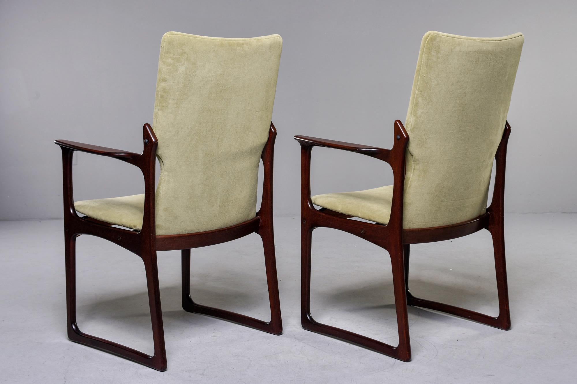 Set of 8 Mid Century Danish Rosewood Dining Chairs by Kurt Ostervig for Vamdrup 2