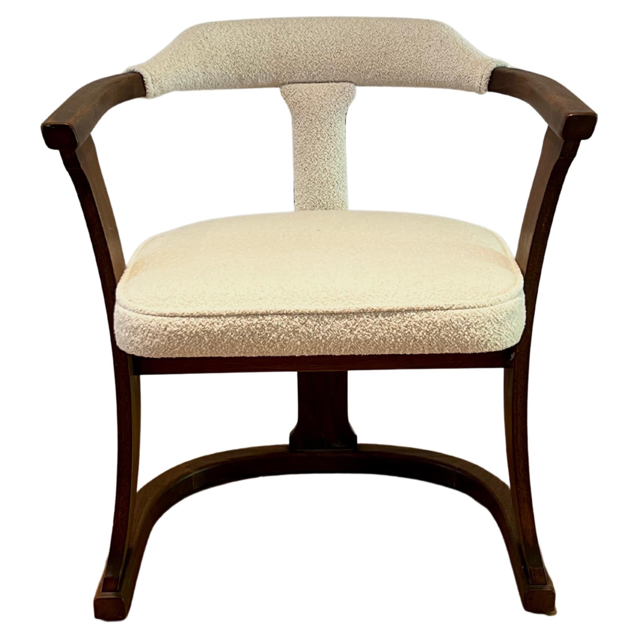 Set of Six MidCentury Upholstered Teak Dining Chairs at 1stDibs