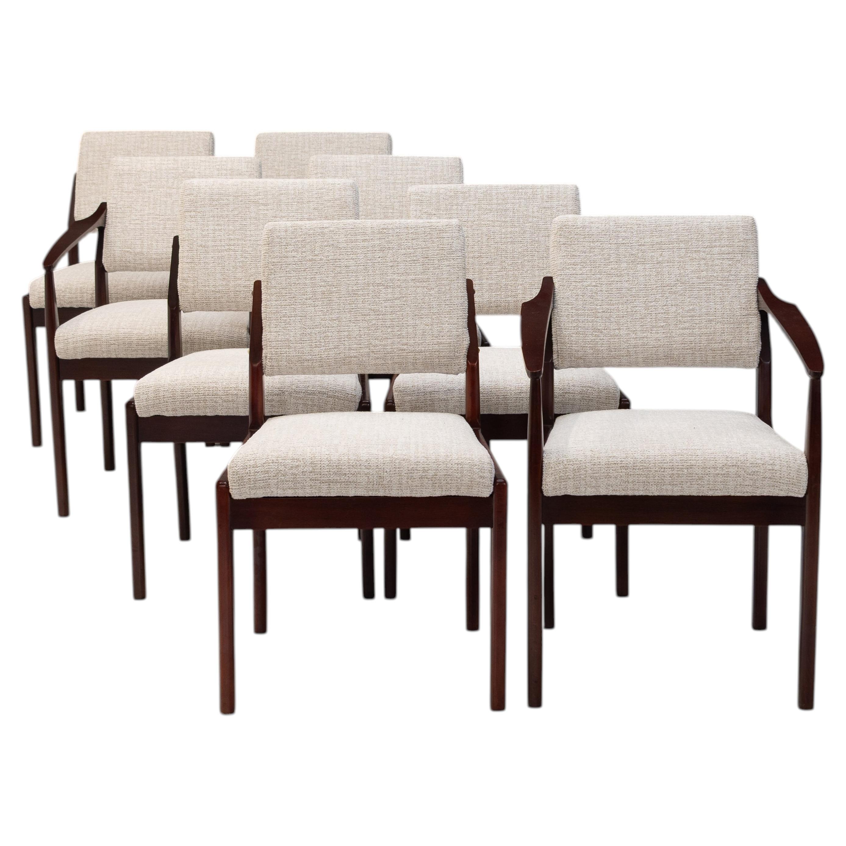 Set of 8 Mid-Century Dining Chairs