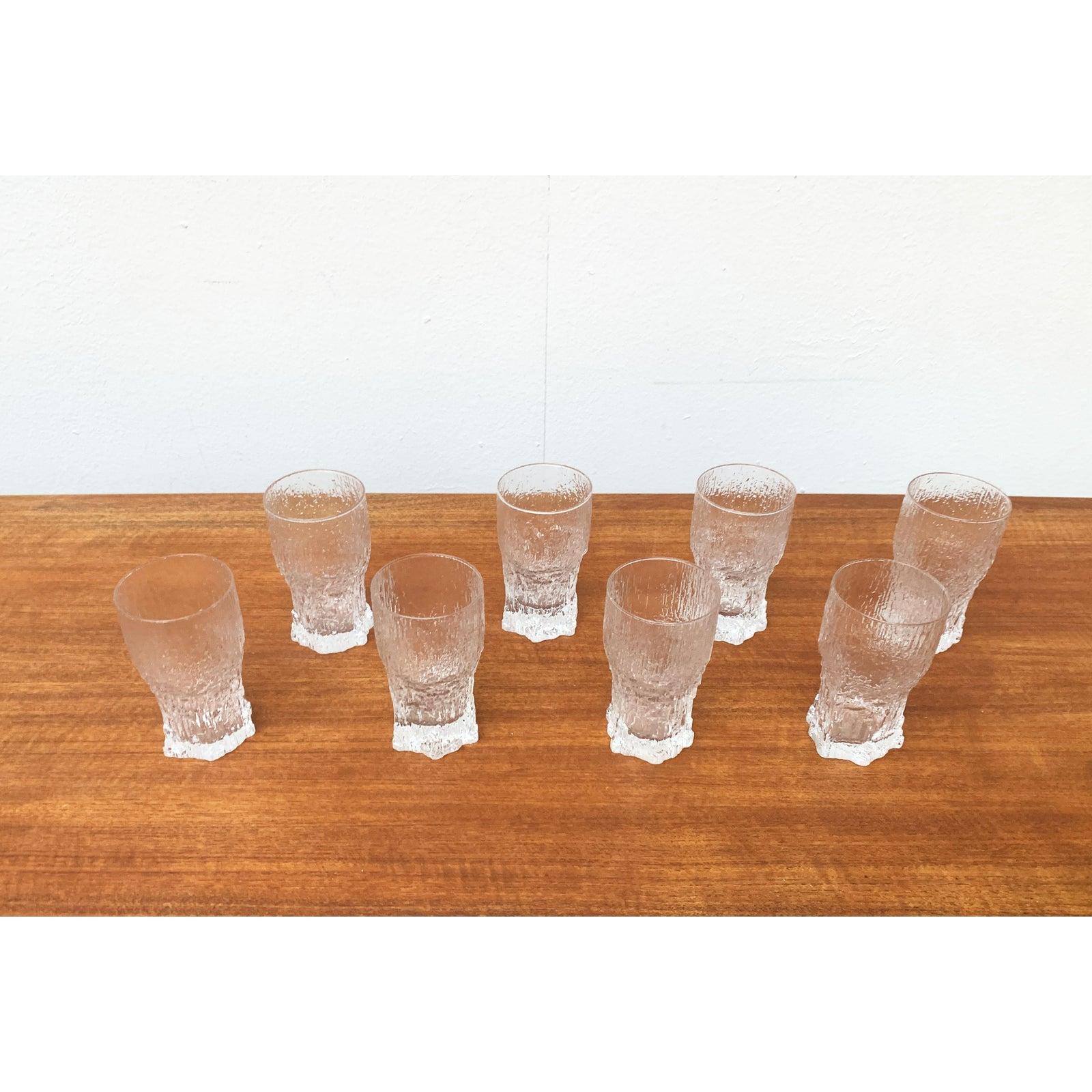 Set von 8 finnischen Aslak-Gläsern aus der Mitte des Jahrhunderts von Tapio Wirkkala für Iittala im Zustand „Hervorragend“ im Angebot in Hamburg, DE