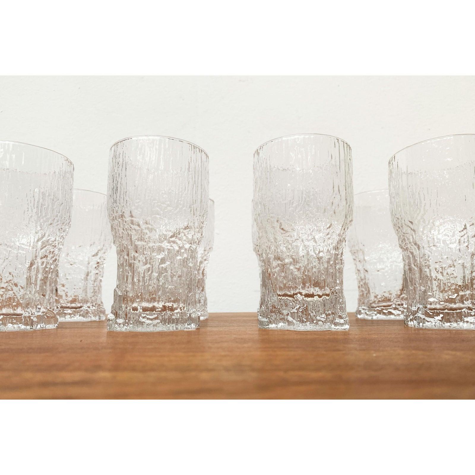 Set von 8 finnischen Aslak-Gläsern aus der Mitte des Jahrhunderts von Tapio Wirkkala für Iittala im Angebot 2