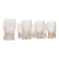 Juego de 8 vasos finlandeses de mediados de siglo Aslak, de Tapio Wirkkala para Iittala