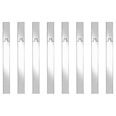 Set di 8 specchi/portatutto di metà secolo di Luciano Bertoncini per Elco, anni '70