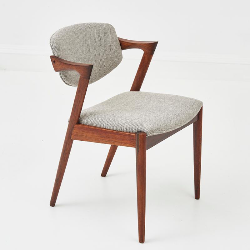 Set di 8 sedie da pranzo di metà secolo Model 42 Kai Kristiansen in legno di palissandro 2